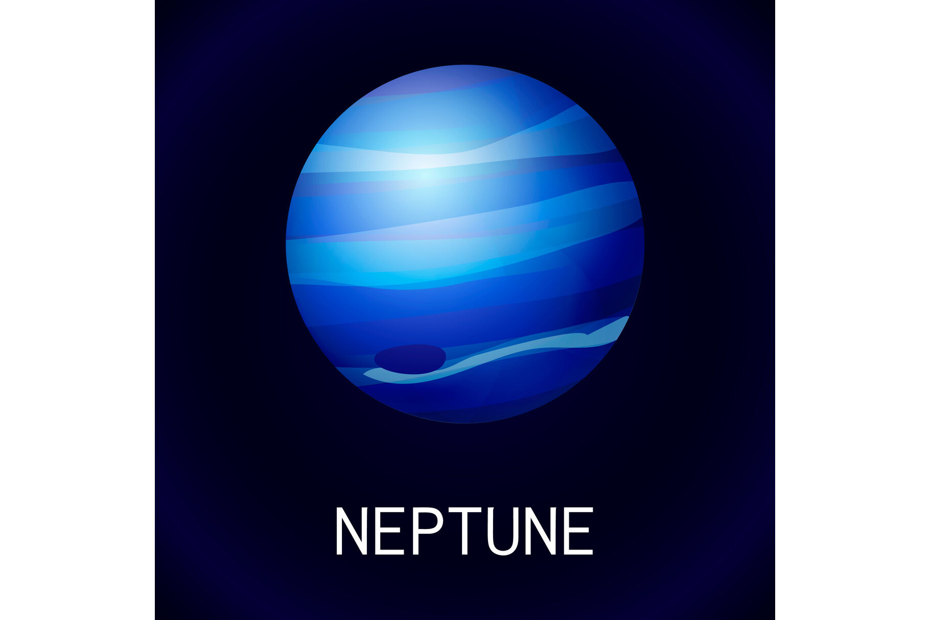 neptune planet cartoon