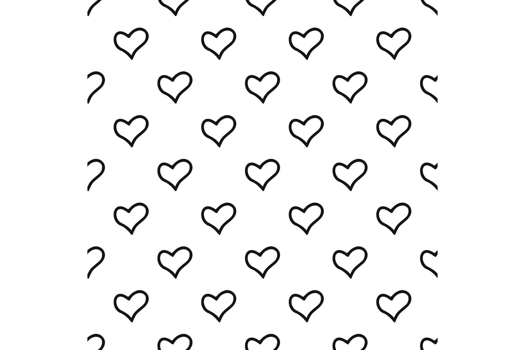 Faithful heart pattern seamless vector By Anatolir56 | TheHungryJPEG