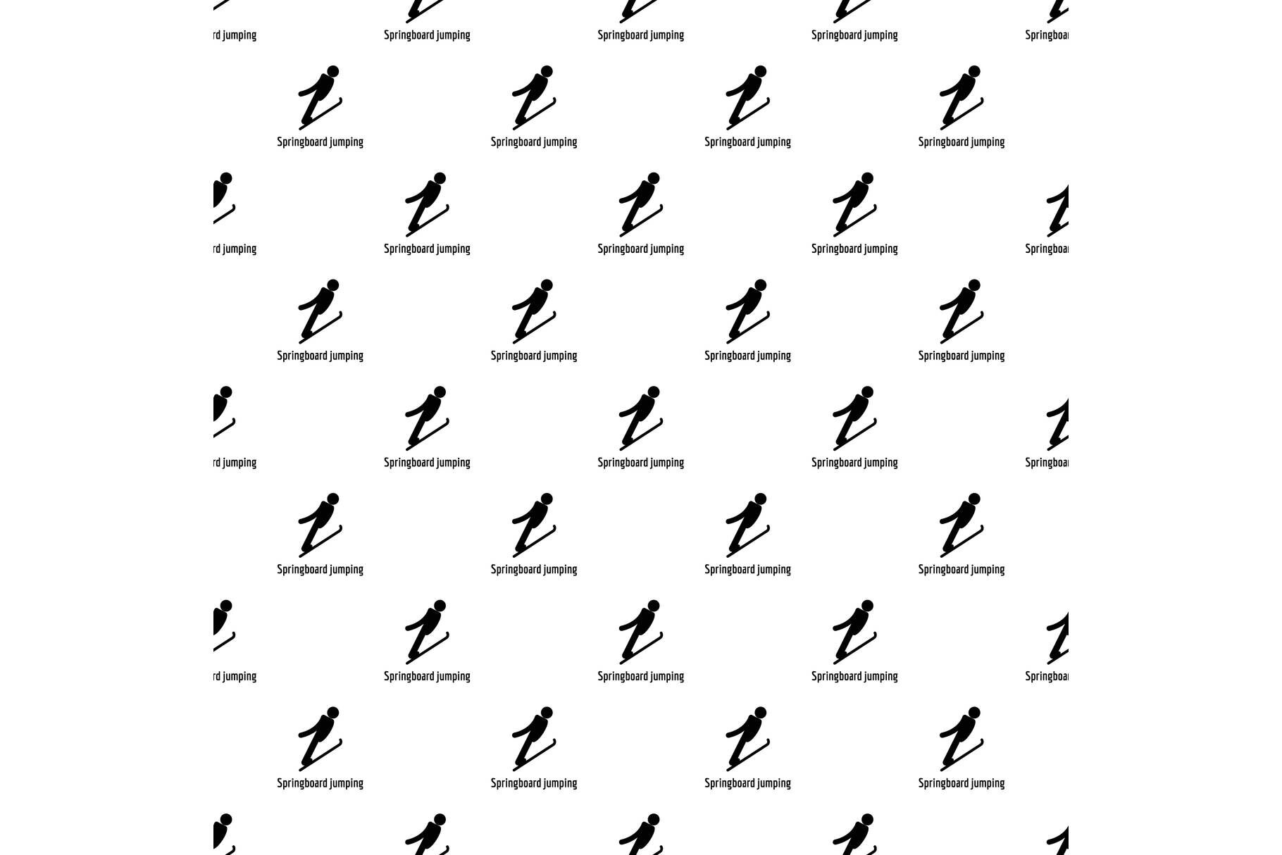 Springboard jumping pattern seamless vector By Anatolir56 | TheHungryJPEG