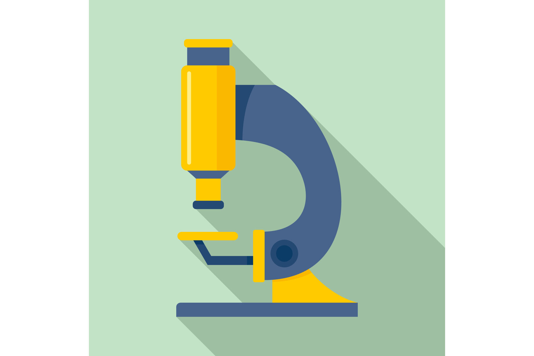 Lab microscope icon, flat style By Anatolir56 | TheHungryJPEG