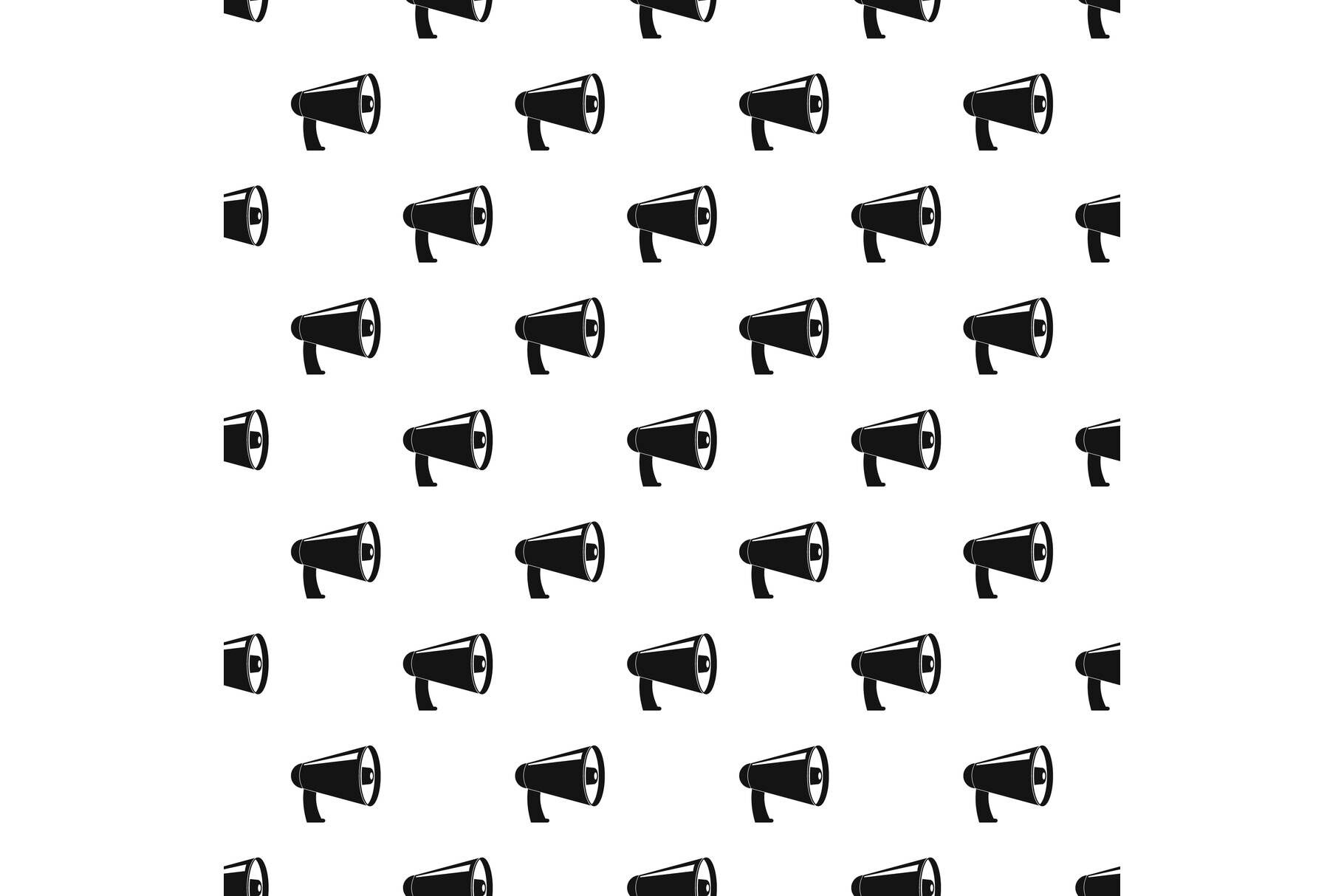 Old megaphone pattern seamless vector By Anatolir56 TheHungryJPEG