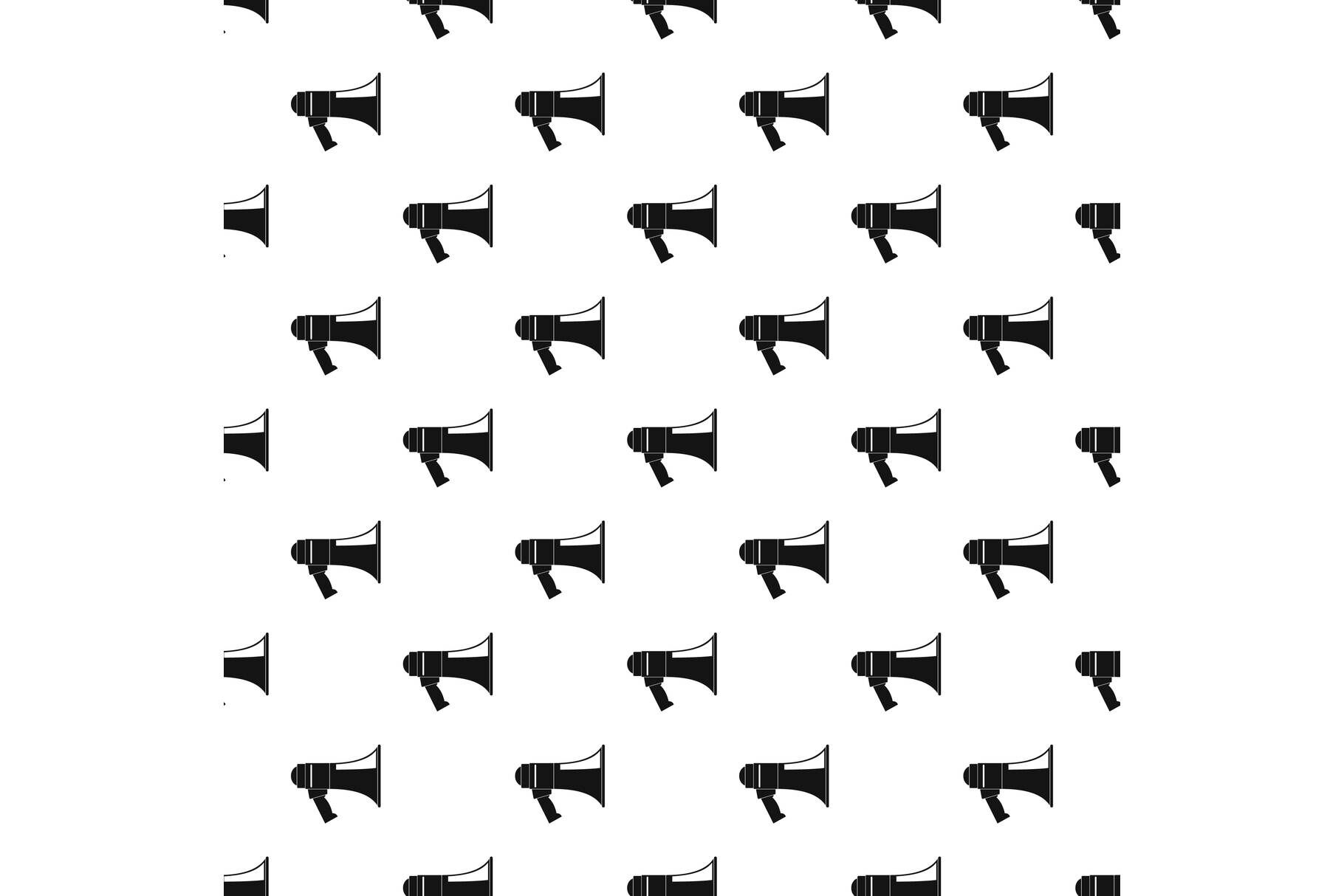 Megaphone pattern seamless vector By Anatolir56 TheHungryJPEG