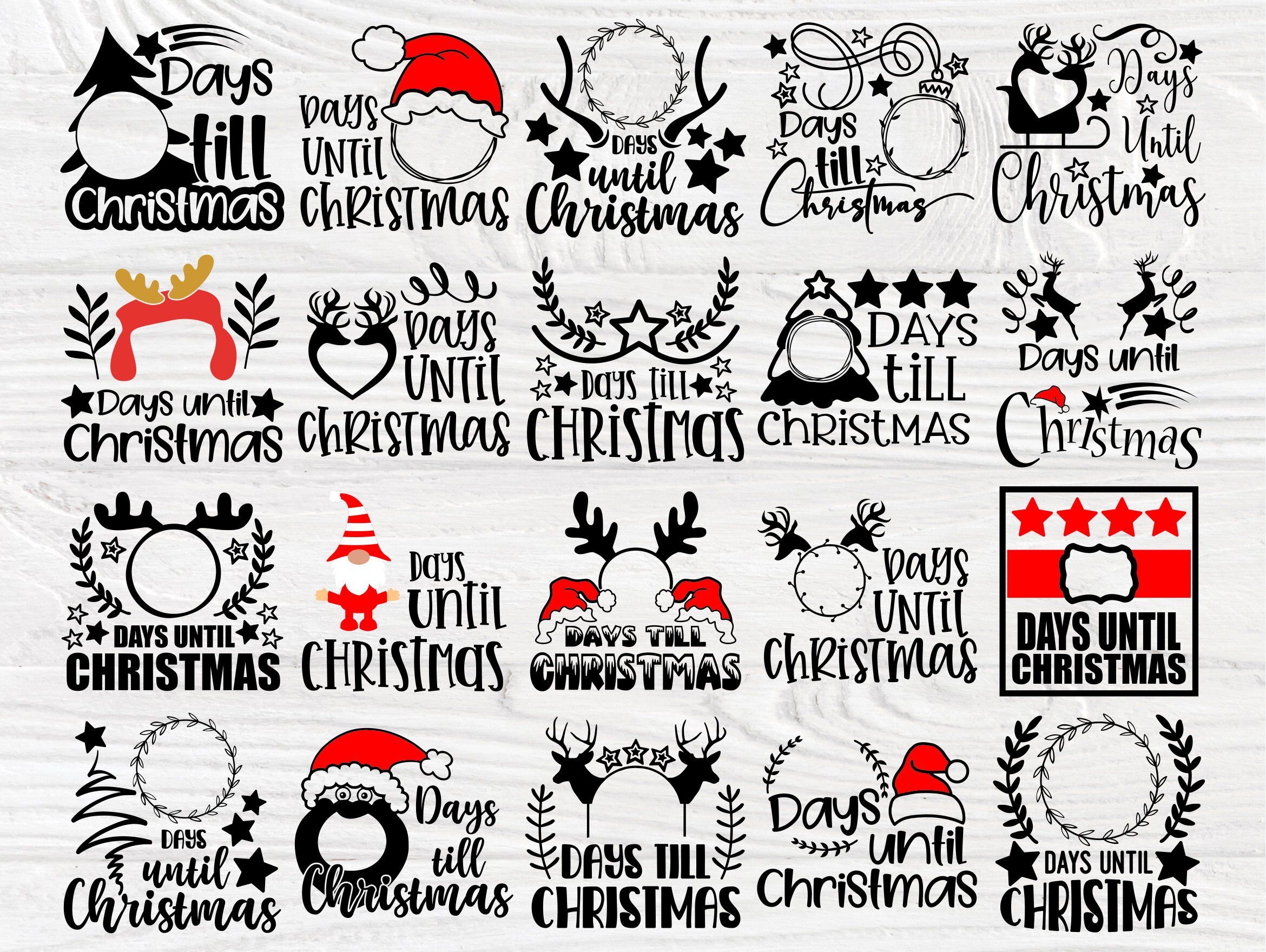Days Until Christmas SVG Bundle, Svg Cut Files By TonisArtStudio ...