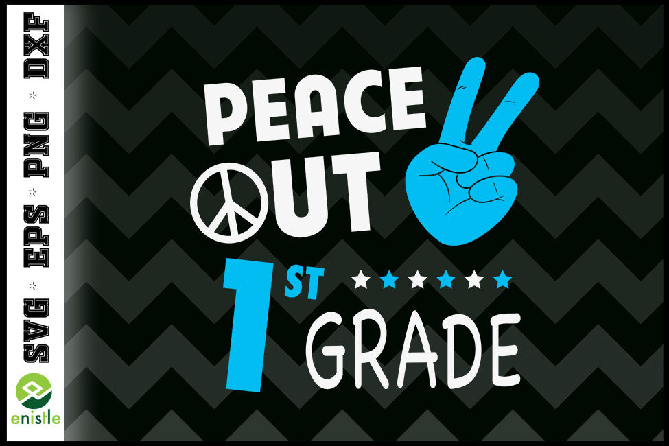 Peace Out School Svg Bundle Boy School Svg Girl Last Day Of School Svg Bundle Silhouette,Cameo Dxf Peace Hand Sign Cricut Iron On