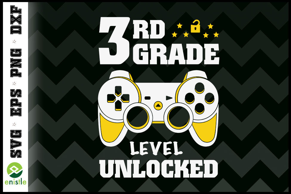 3rd Grade Level Unlocked Back To School By Enistle Thehungryjpeg Com