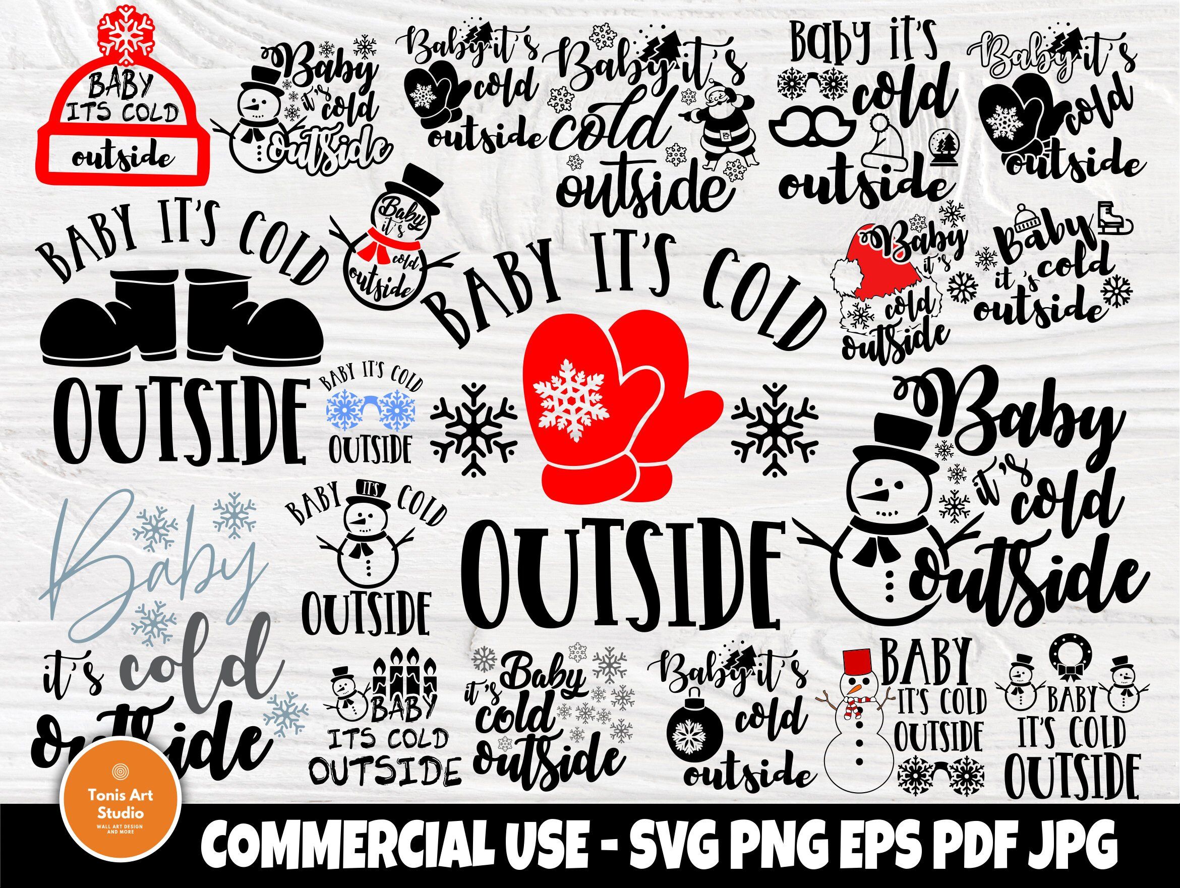 Download Baby Its Cold Outside Svg Bundle Winter Svg Files By Tonisartstudio Thehungryjpeg Com