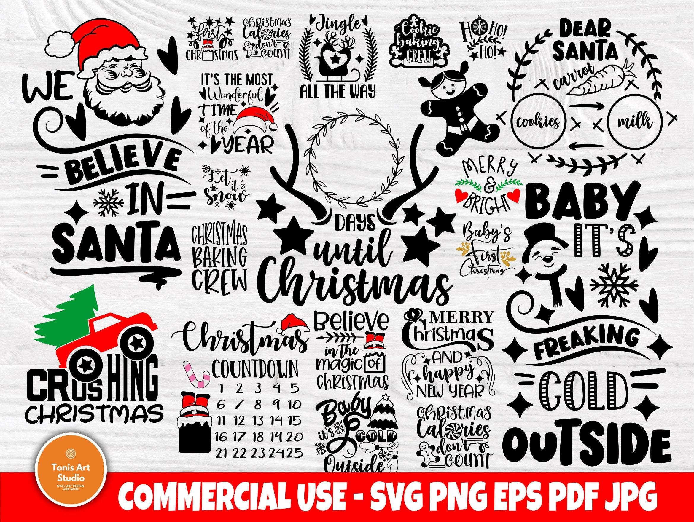 Christmas Bundle SVG, Funny Christmas Shirt Svg By TonisArtStudio