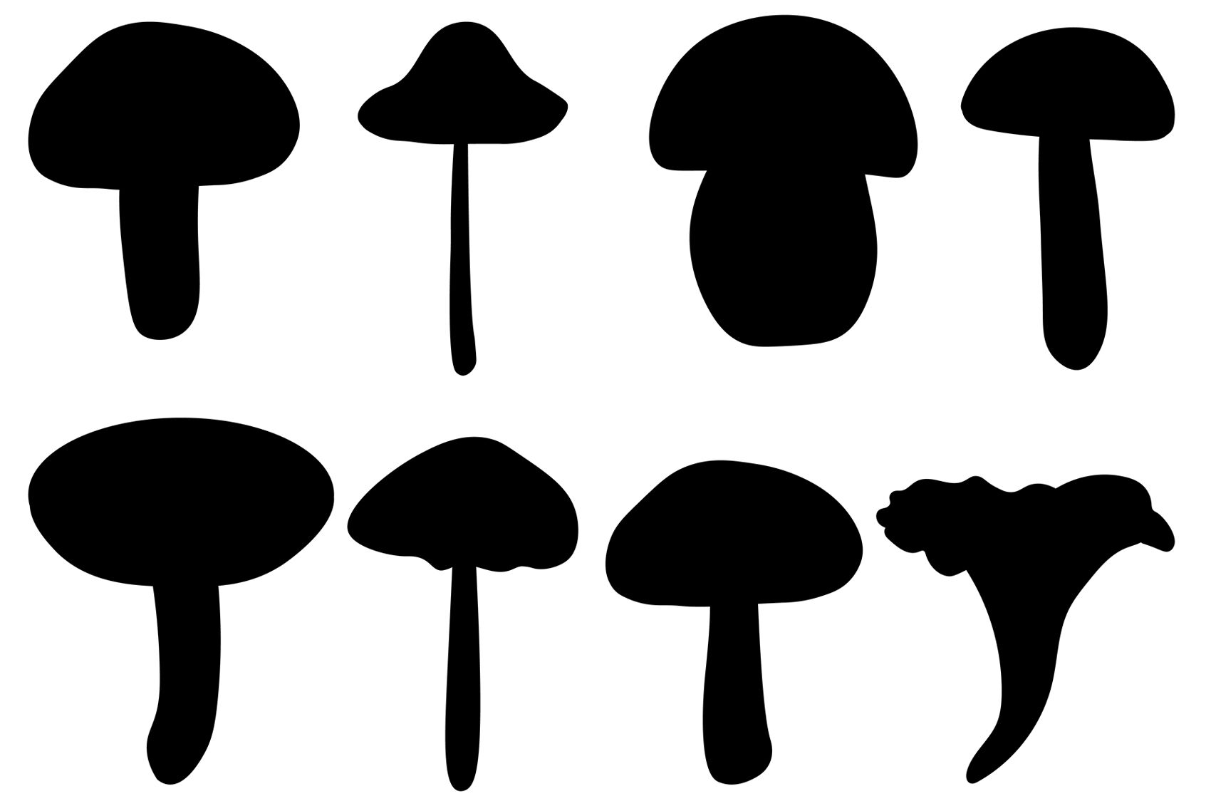 Download Mushrooms silhouettes. Mushrooms SVG. Mushrooms graphics By IrinaShishkova | TheHungryJPEG.com