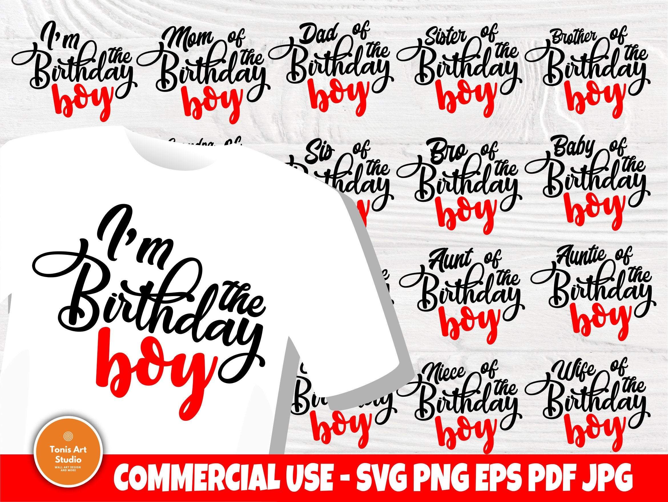 Download Birthday Svg Bundle Boy Svg Family Shirt Svg By Tonisartstudio Thehungryjpeg Com