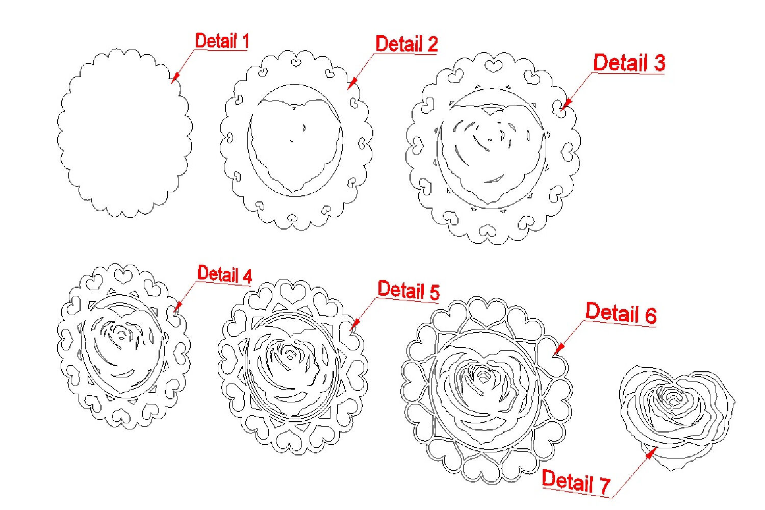 Download 3d Layered Rose Heart Mandala Svg Dxf Cut Files By Steidigital Thehungryjpeg Com