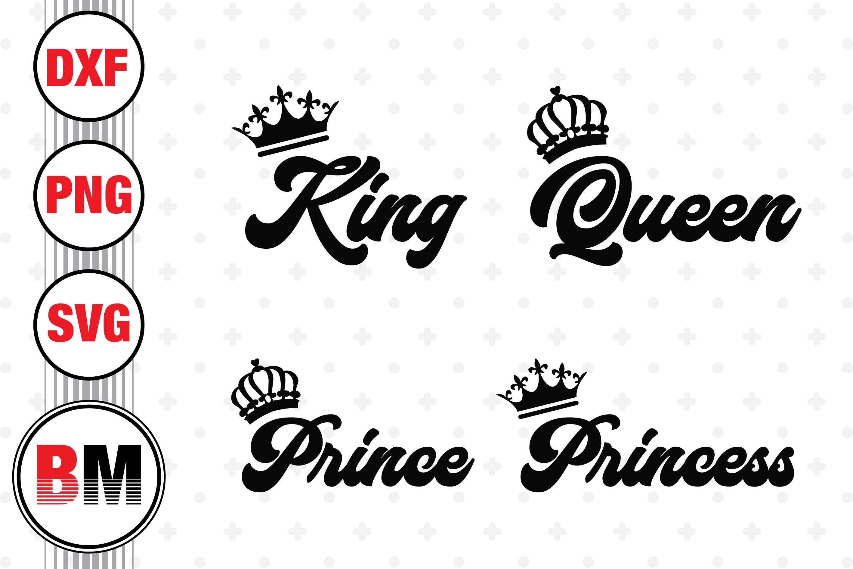 King Queen Svg King and Queen Svg King and Queen (Instant Download) 