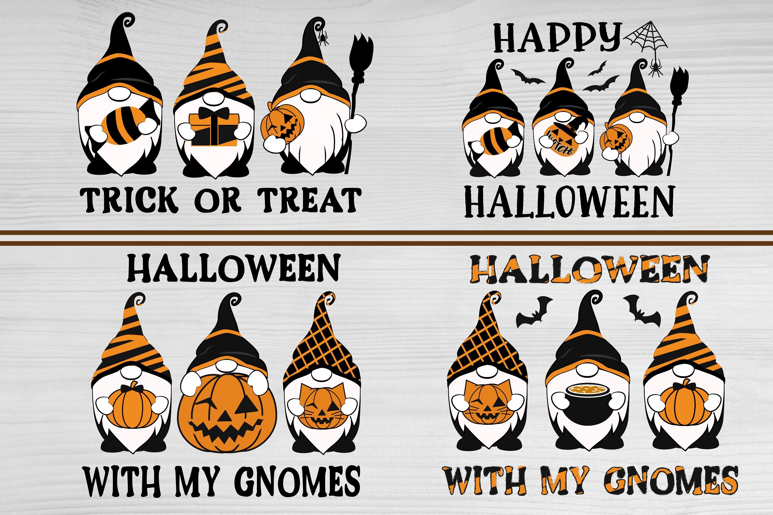 Halloween Gnomes SVG. Gnomes SVG. Halloween Bundle SVG. By Samaha Shop