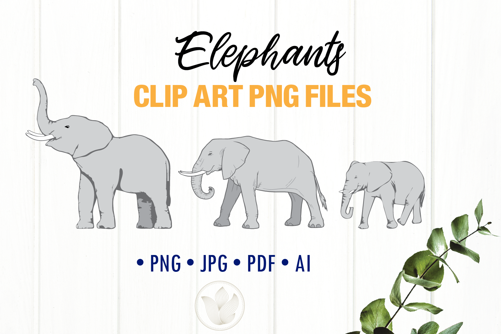 elephant family clip art