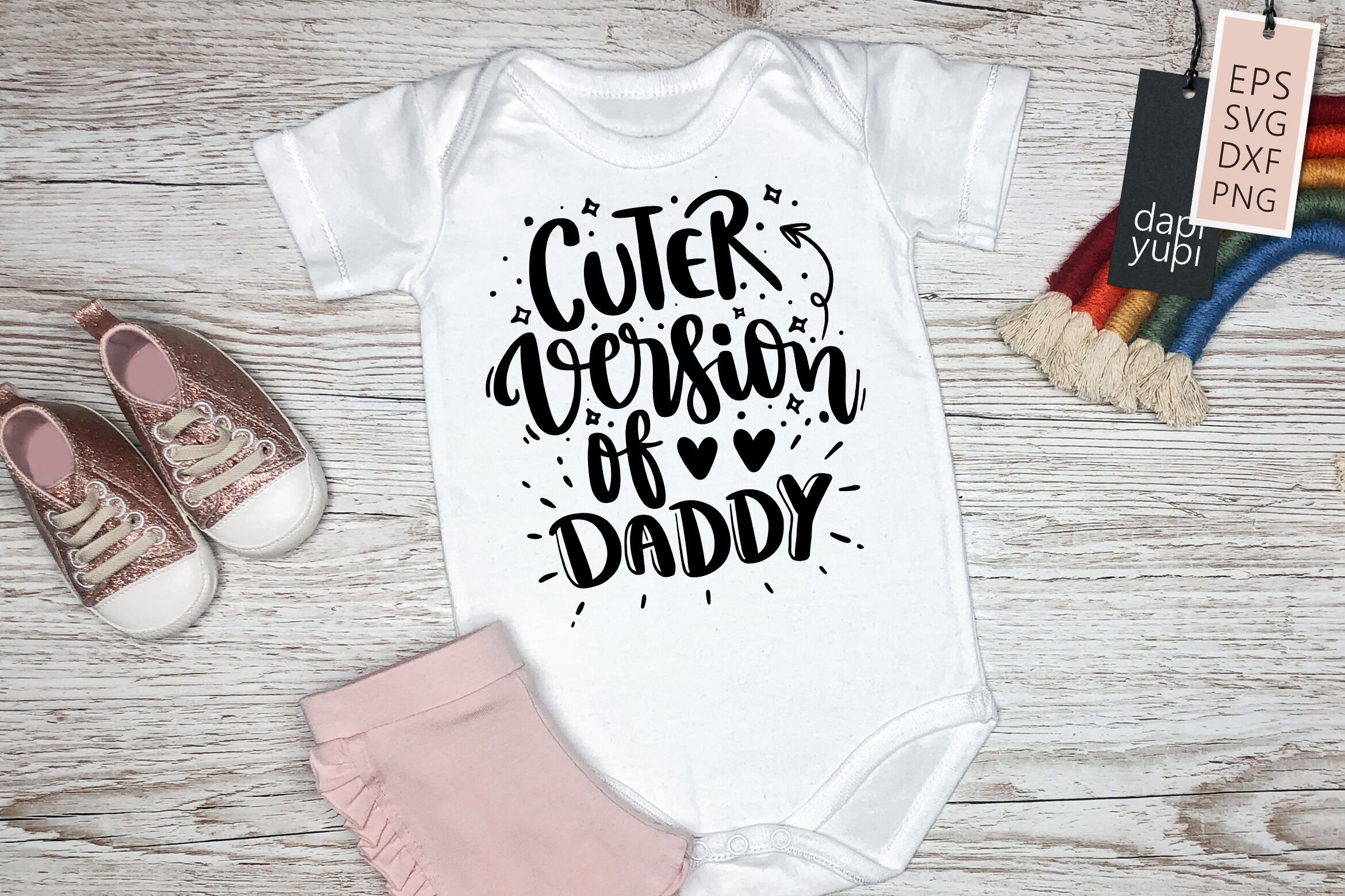 Cuter Version Of Daddy SVG Baby Quotes By dapiyupi | TheHungryJPEG