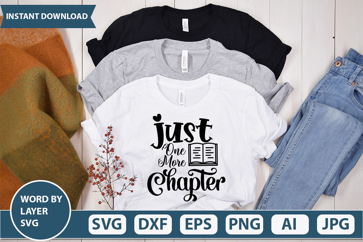 just one more chapter svg cut file By ismetarabd | TheHungryJPEG
