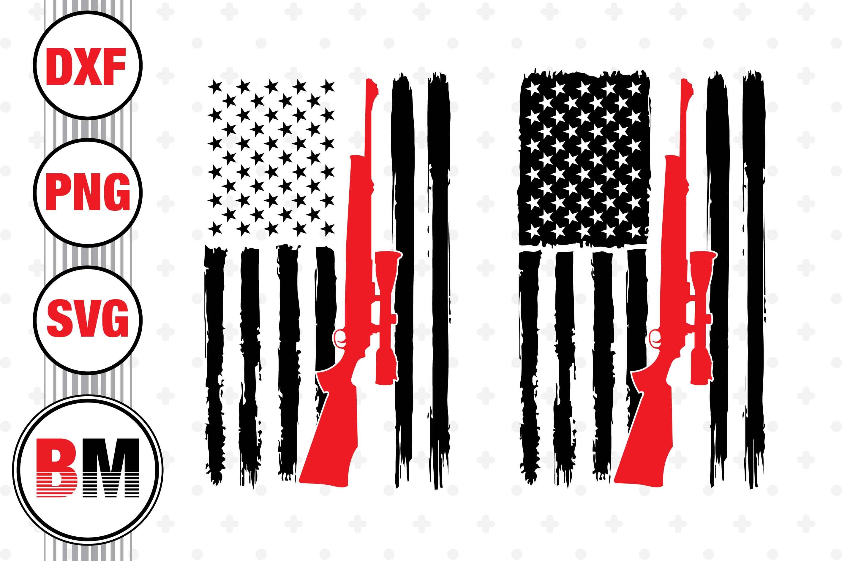 Huting American Flag SVG, PNG, DXF Files By Bmdesign | TheHungryJPEG