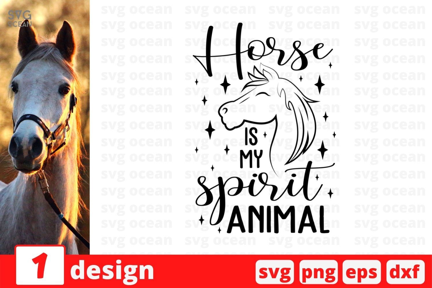 Horse is my spirit animal SVG Cut File By SvgOcean | TheHungryJPEG