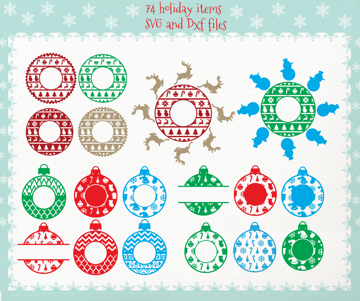 Download Huge Christmas Bundle SVG DXF files By Cutesy Pixel ...