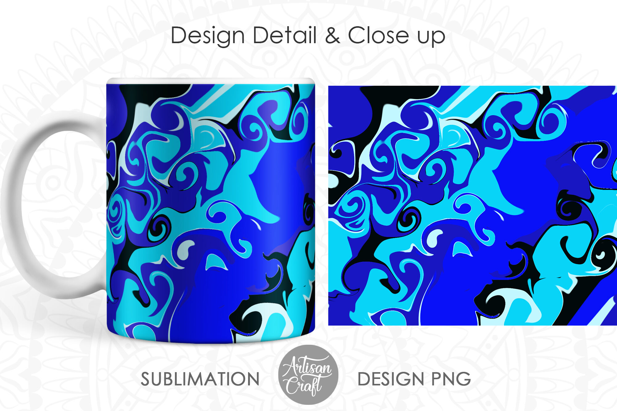 Sublimation mug designs 11 oz mug sublimation template By Artisan