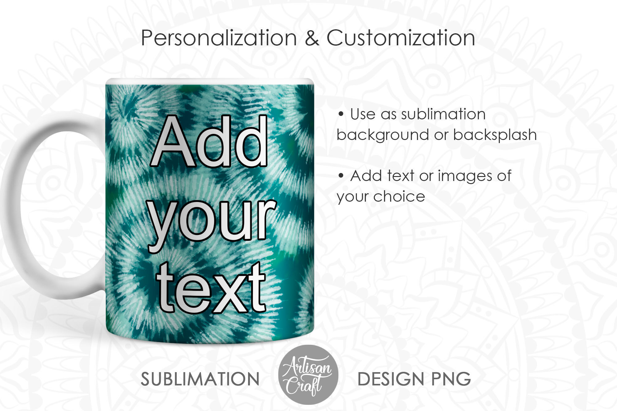 Sublimation mug PNG, tie dye art, 11 oz mug template, mug sublimation By  Artisan Craft SVG | TheHungryJPEG