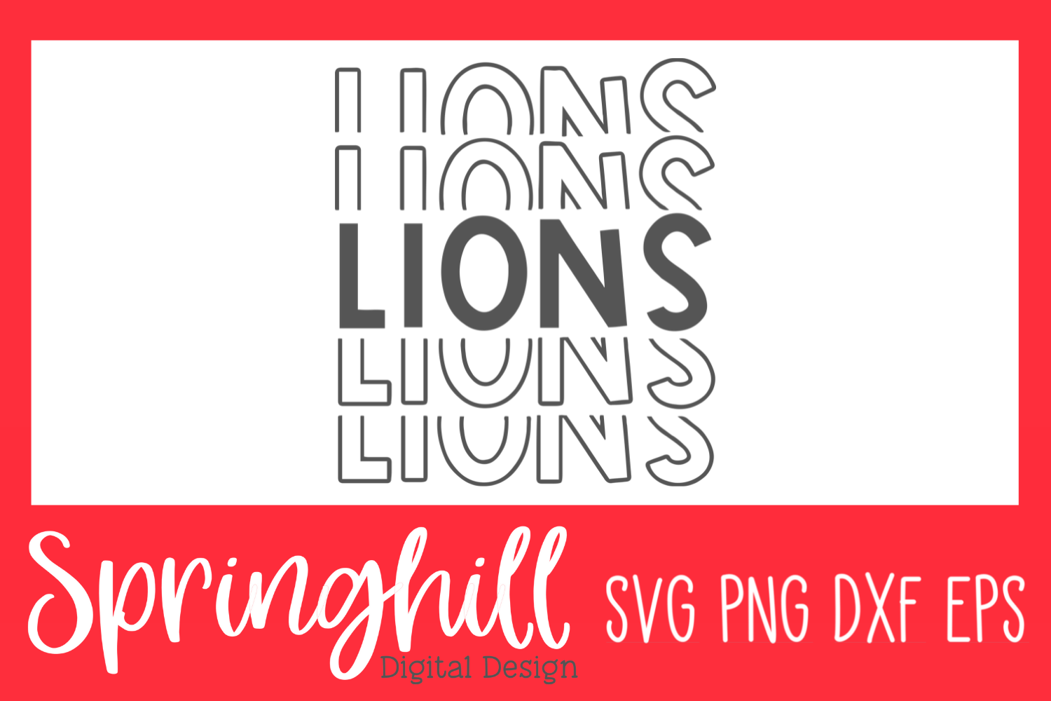 Lions svg, Sports team svg  svg, png, eps, dxf, pdf - ClipInk