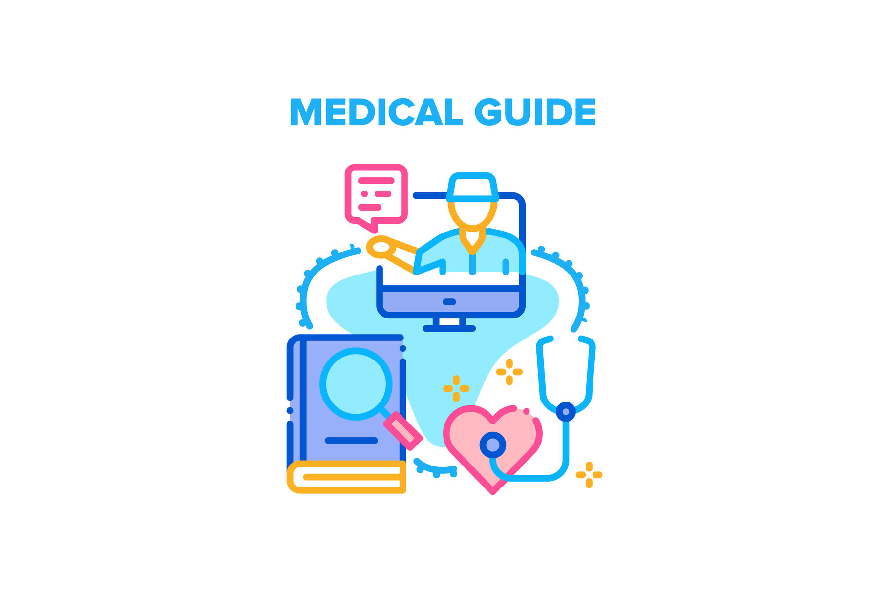 Medical Guide Vector Concept Color Illustration By Pikepicture