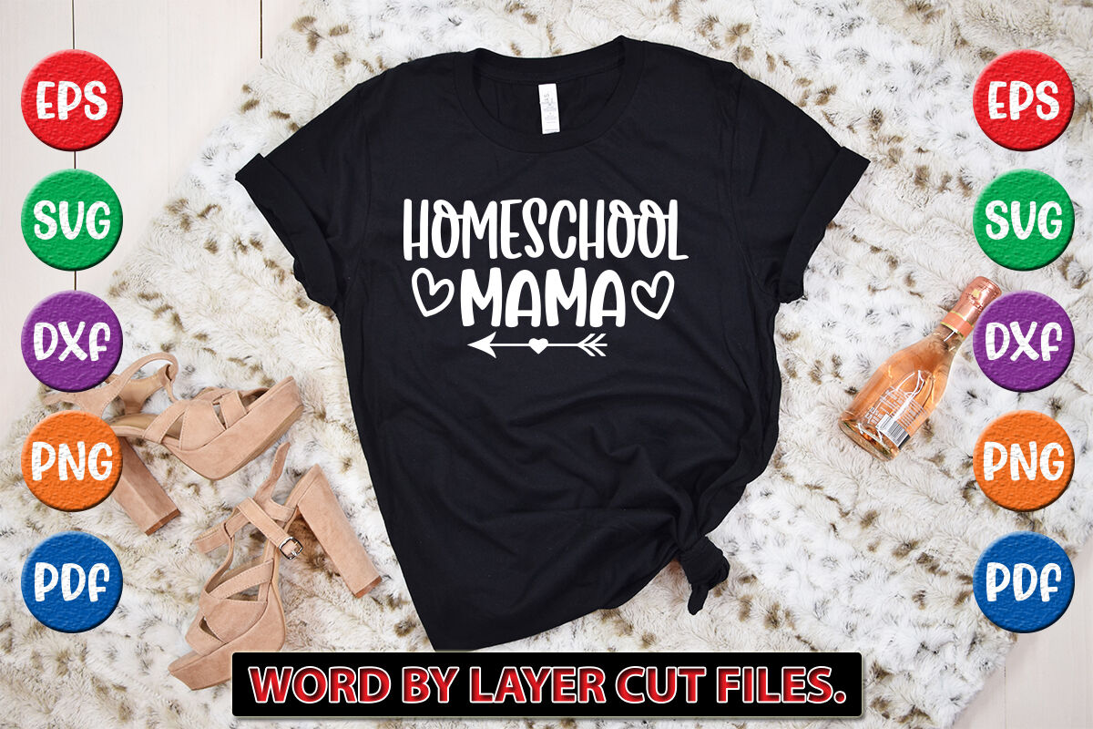 HOMESCHOOL MAMA svg cut file By ismetarabd | TheHungryJPEG