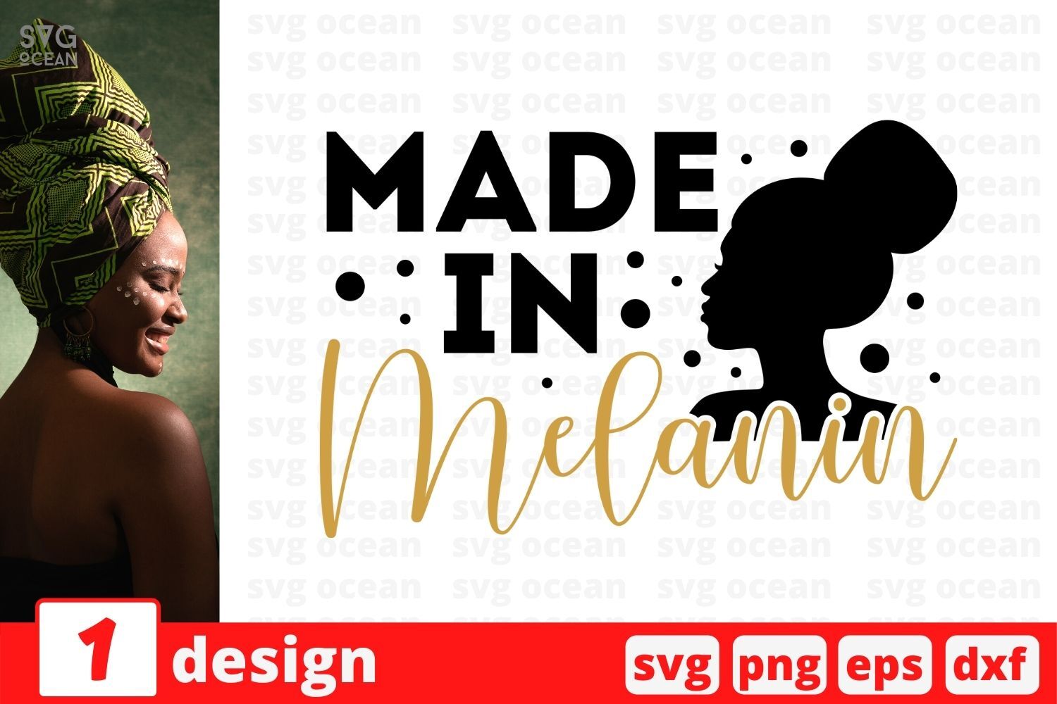 Made in melanin SVG Cut File By SvgOcean | TheHungryJPEG