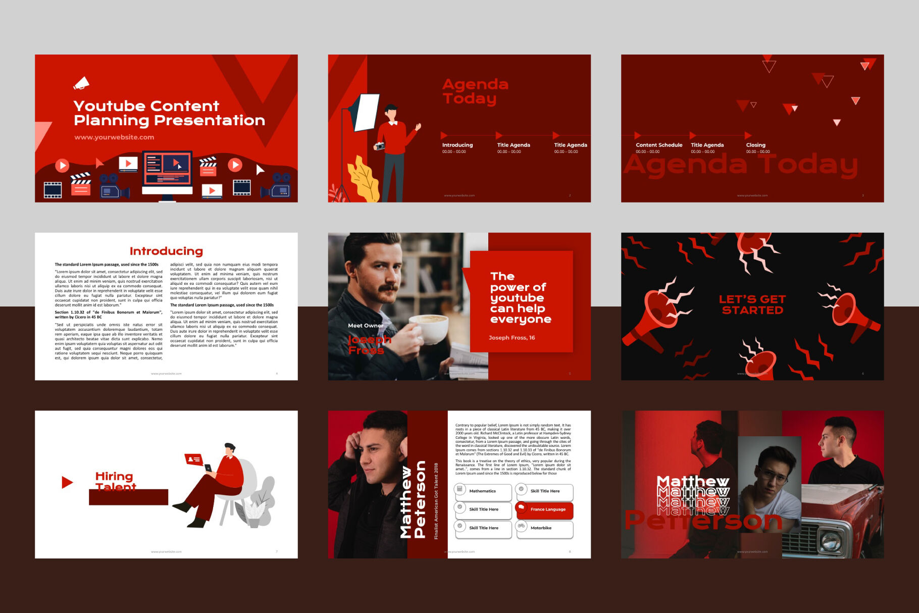 youtube powerpoint template