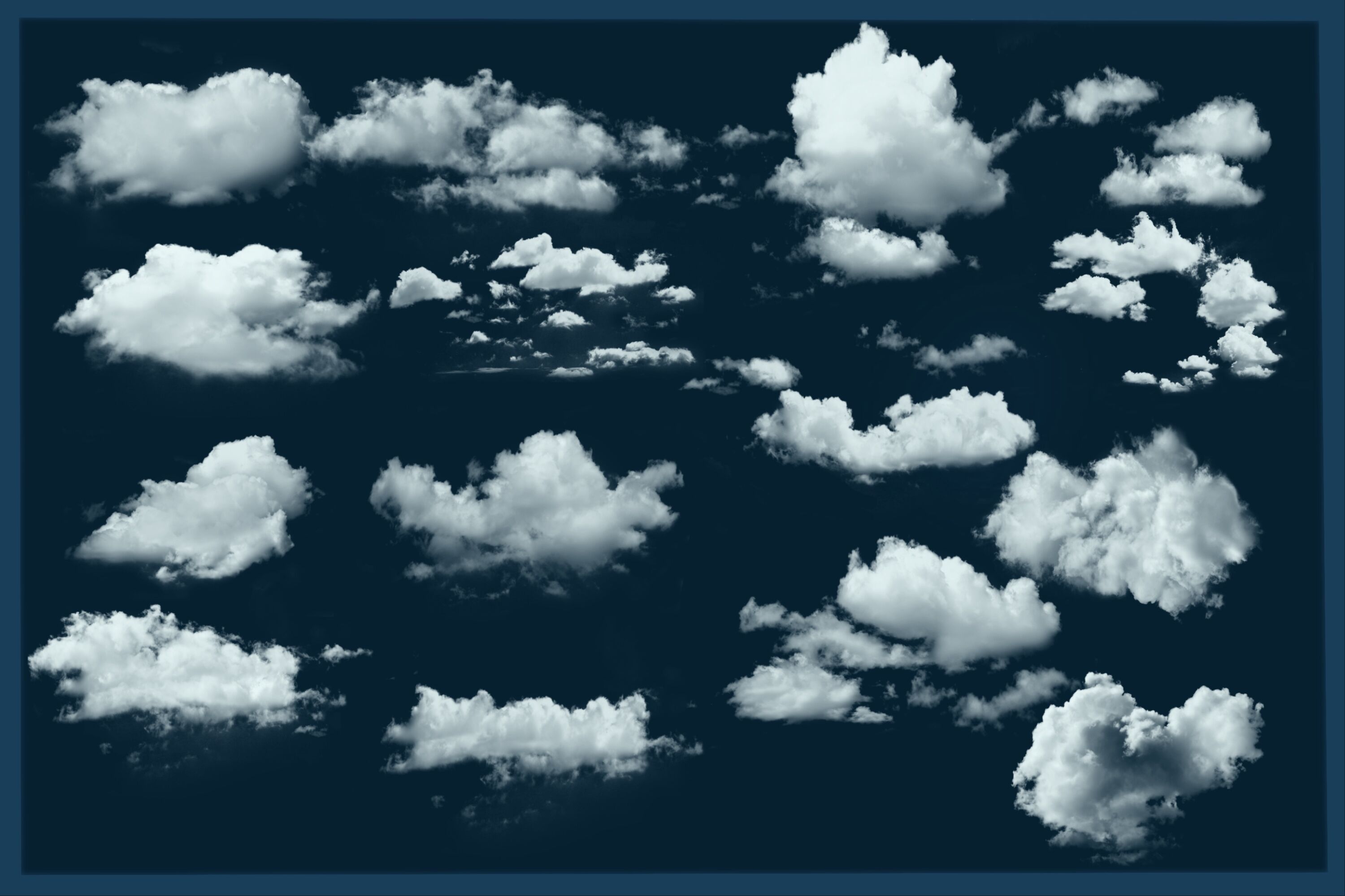 Choosing a brush for stippling clouds