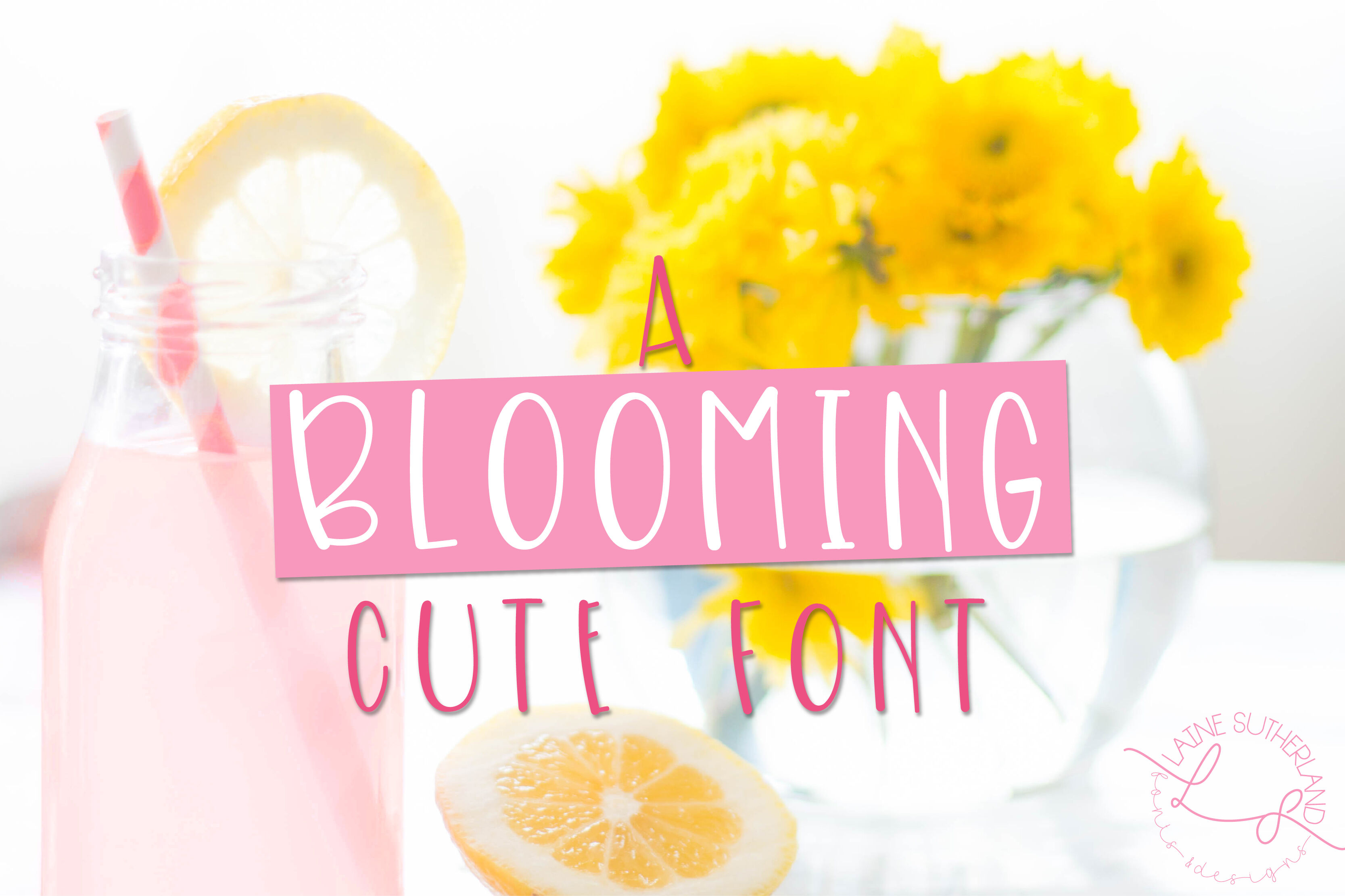 Blooming a handwritten font