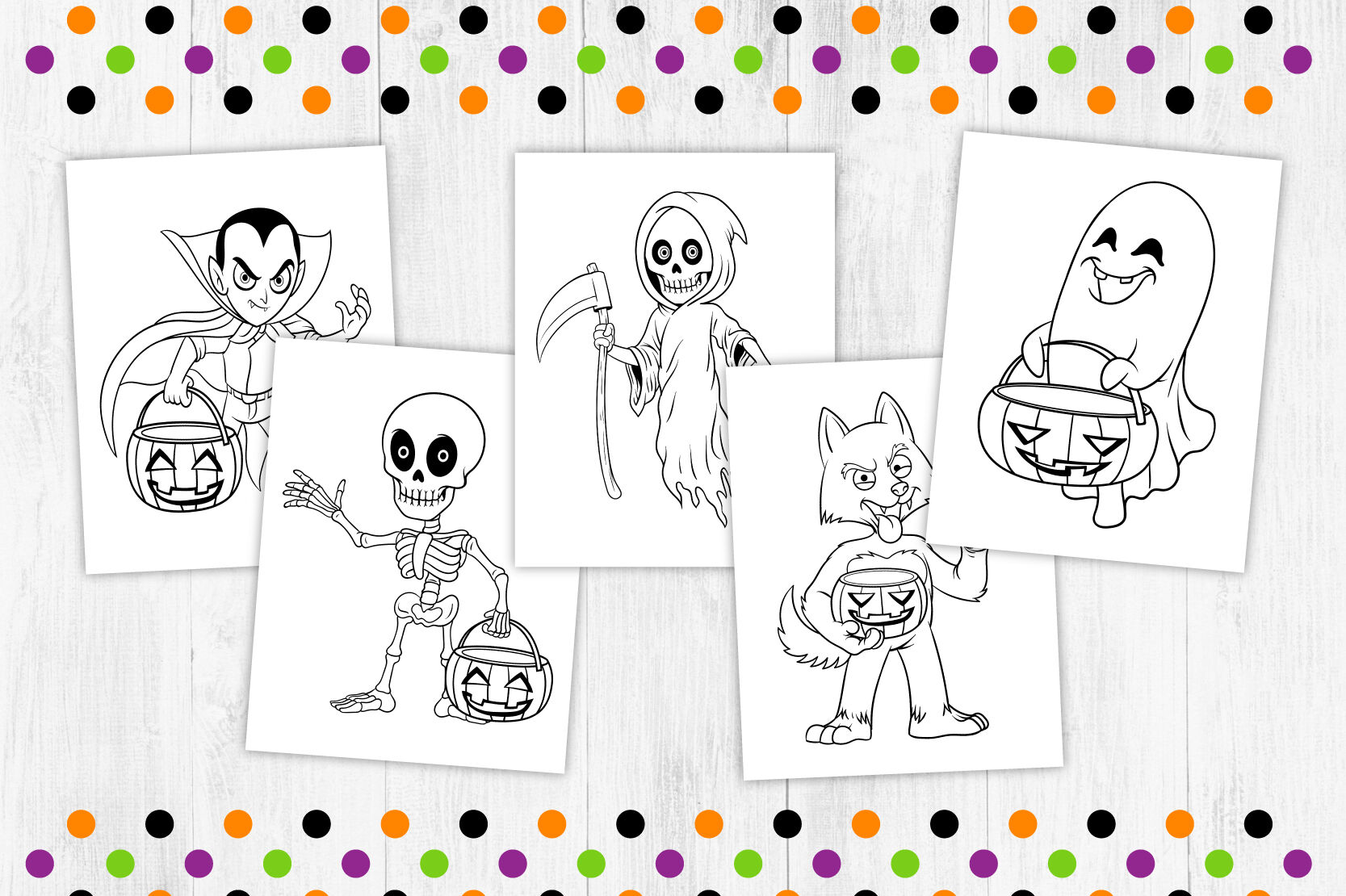 halloween bingo cards coloring page transparent png