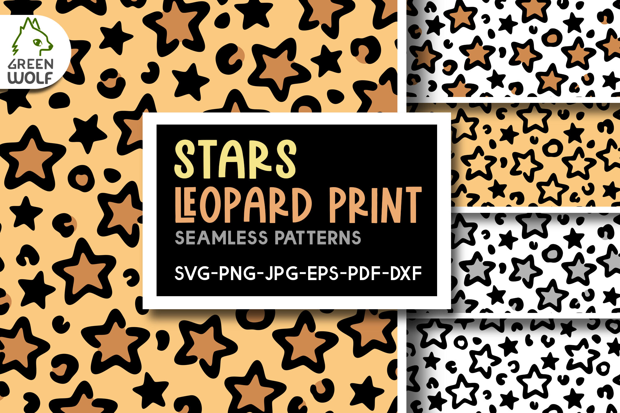 Leopard Seamless Pattern, Leopard Background, Animal Print Pattern, SVG,  PNG, PDF -  Canada