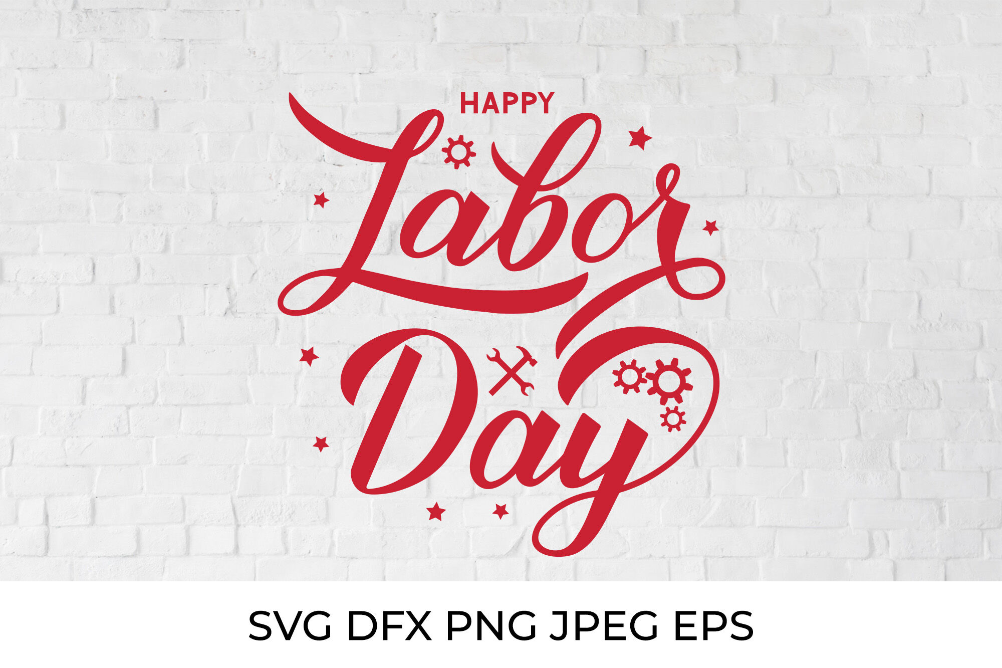 Happy Labor Day calligraphy. Labor day SVG By LaBelezoka | TheHungryJPEG