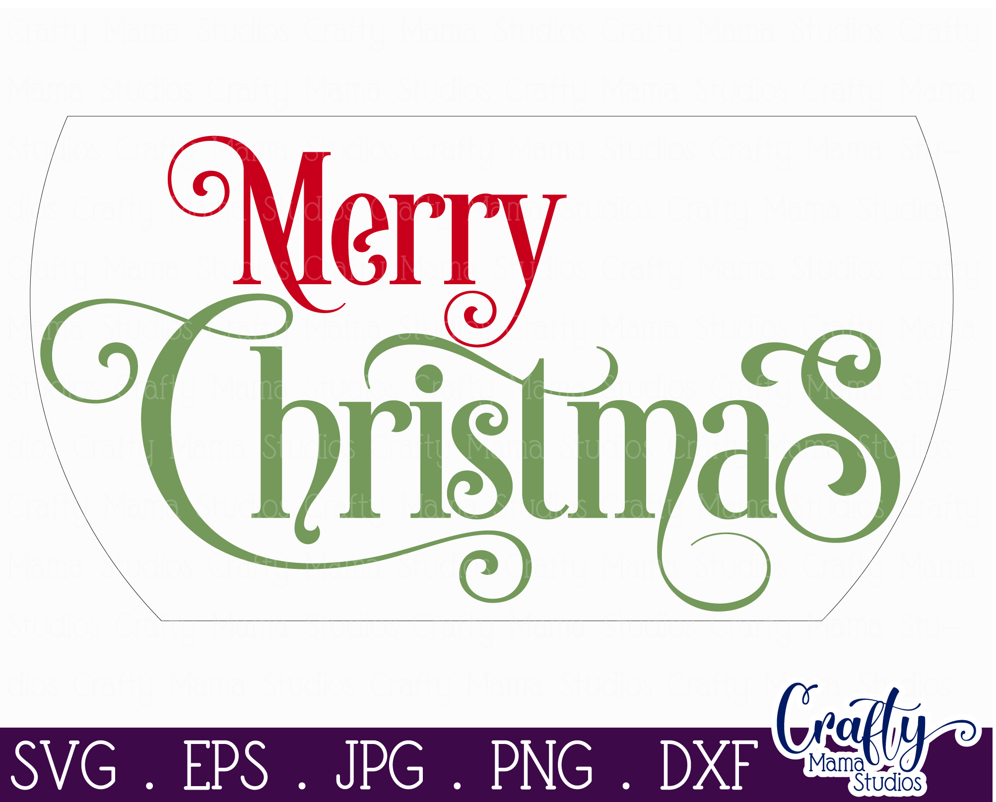 Christmas Svg, Christmas Round Sign, Merry Christmas Svg By Crafty Mama