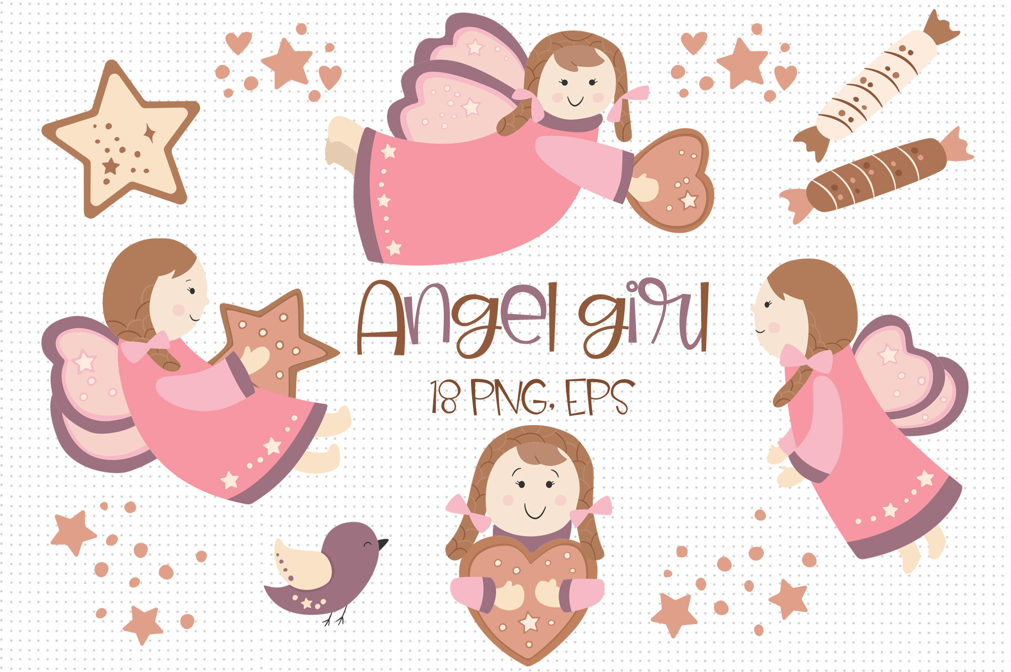 girl angel clip art