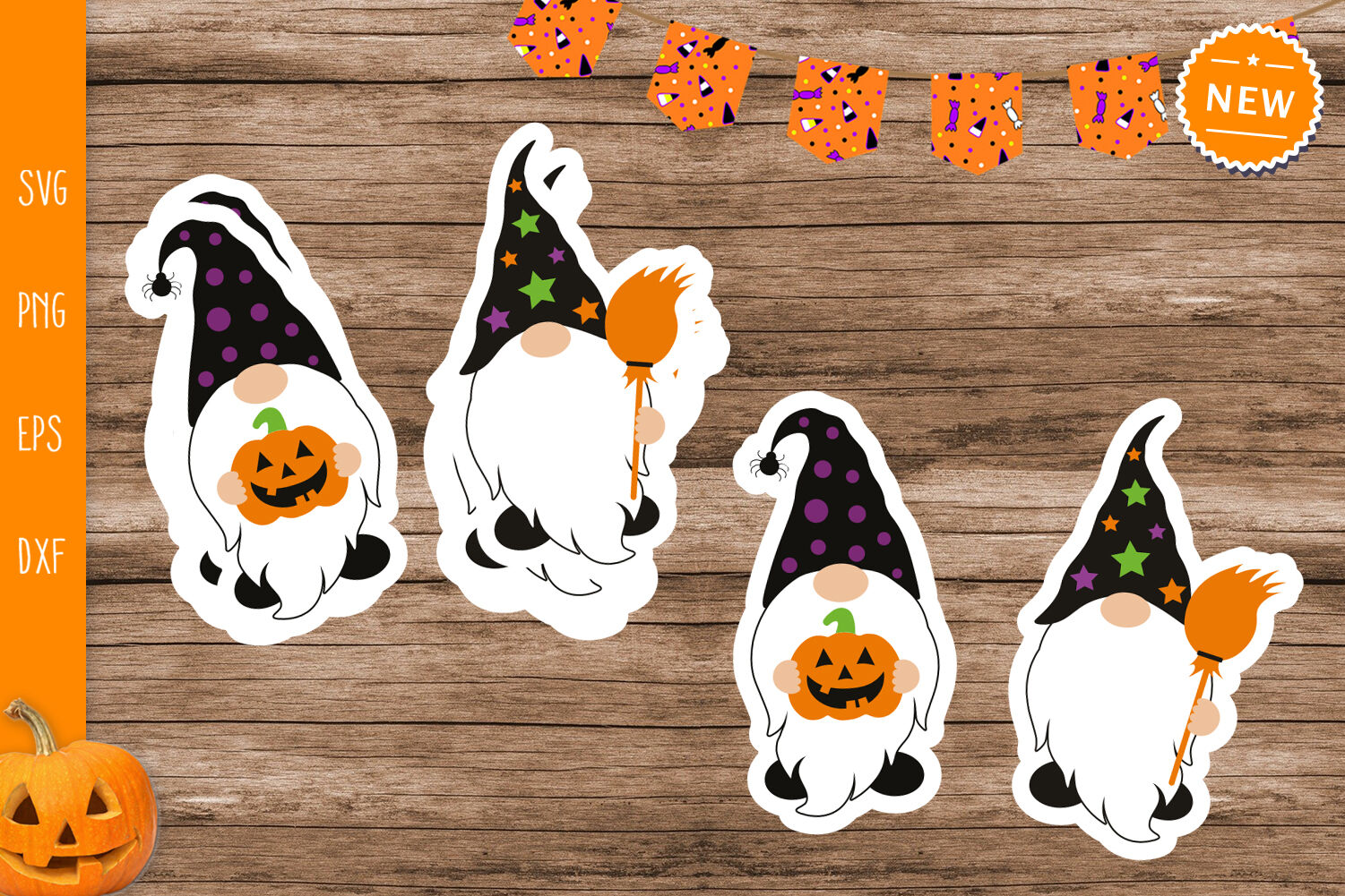 Halloween animals sticker Halloween Stickers Cricut Design