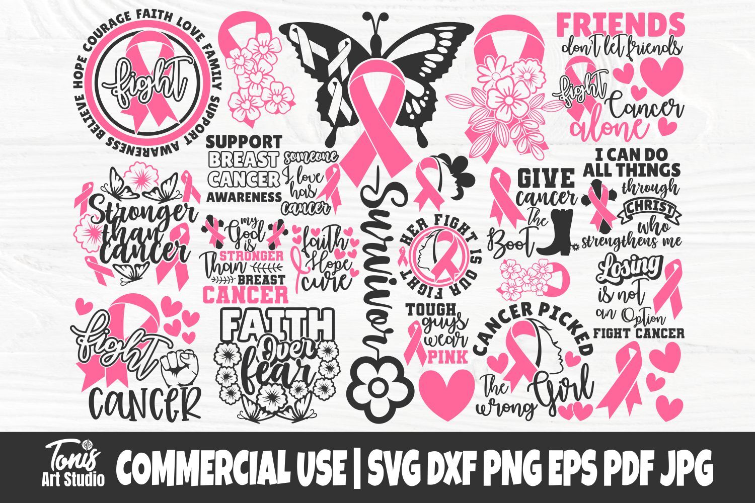Breast Cancer Svg, Cancer Affirmation Words , Breast Cancer Awareness SVG  PNG, ,pink Ribbon, Digital Download, Printable Artwork, Fighter 