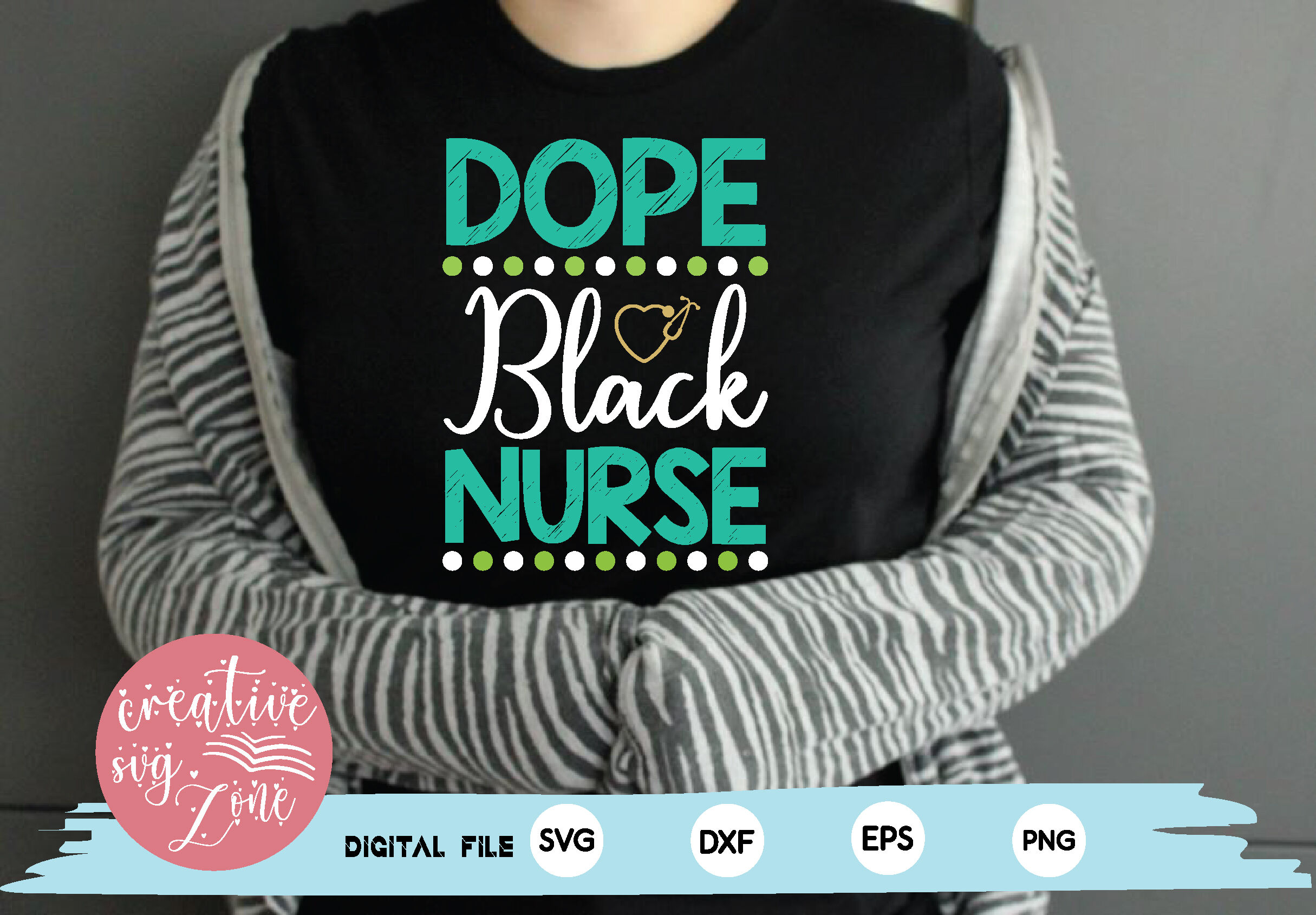 Dope Black Nurse svg By creativesvgzone | TheHungryJPEG