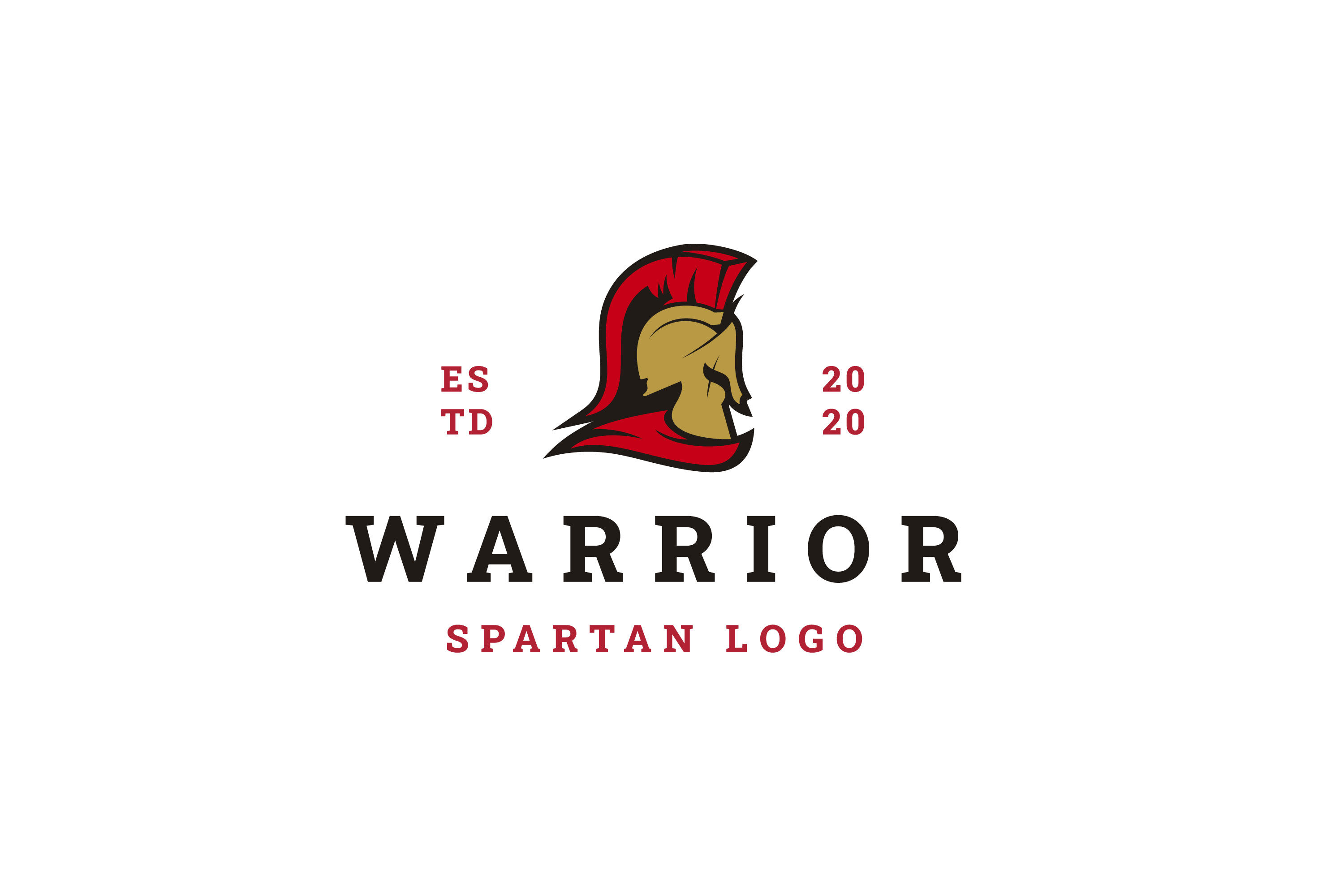 Vintage Spartan Sparta Logo, Spartan Helmet Logo Design By