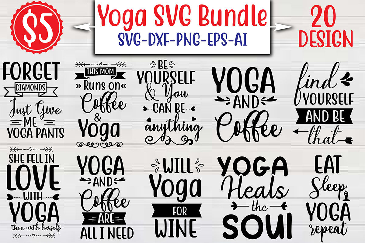 Yoga Heals The Soul SVG, Yoga File, Yoga Lovers SVG, Yoga Quote