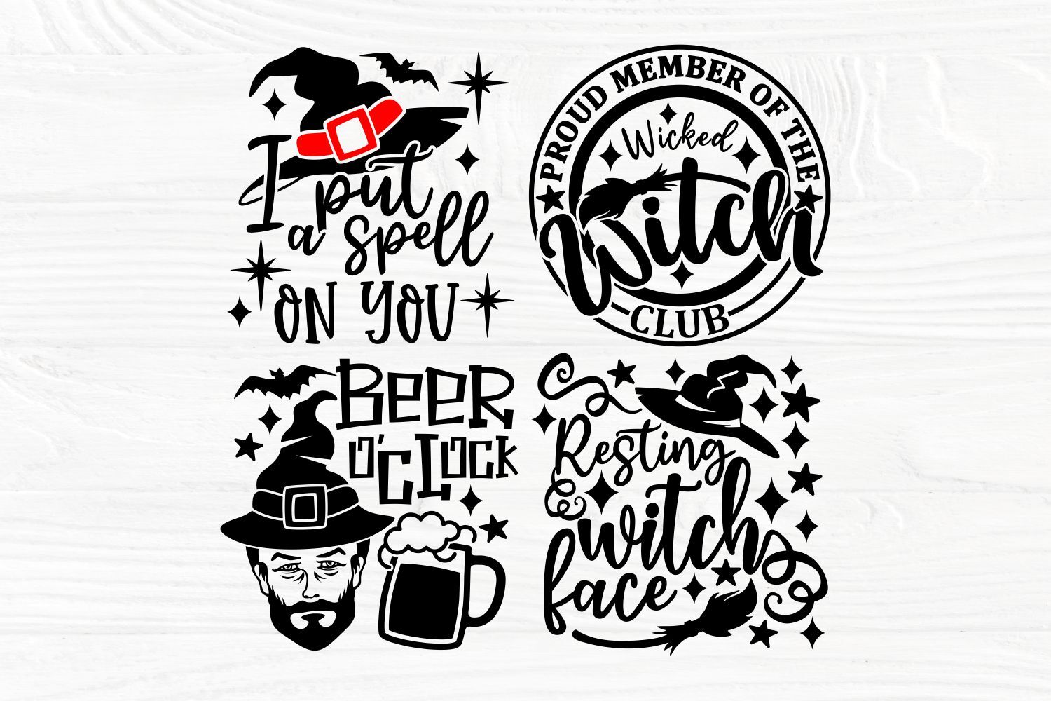 Halloween SVG Bundle, Witch Quotes, Svg Cut Files By TonisArtStudio ...