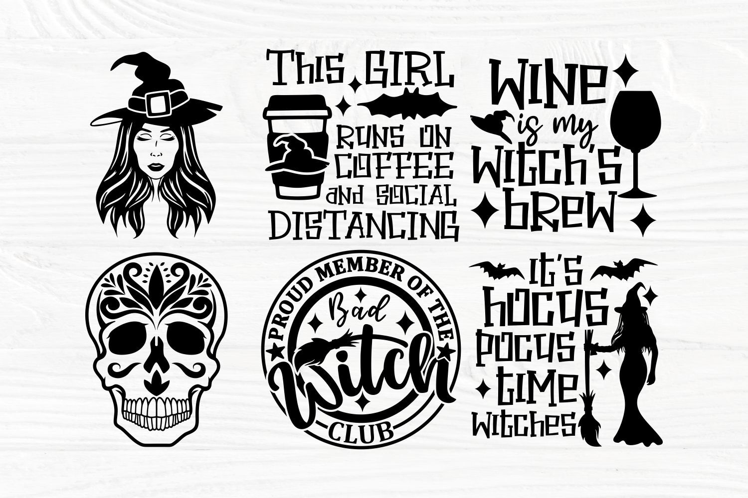 Basic Witch Logo Svg, Basic Witch Svg, Hocus Pocus Goth Svg, Coffee Svg