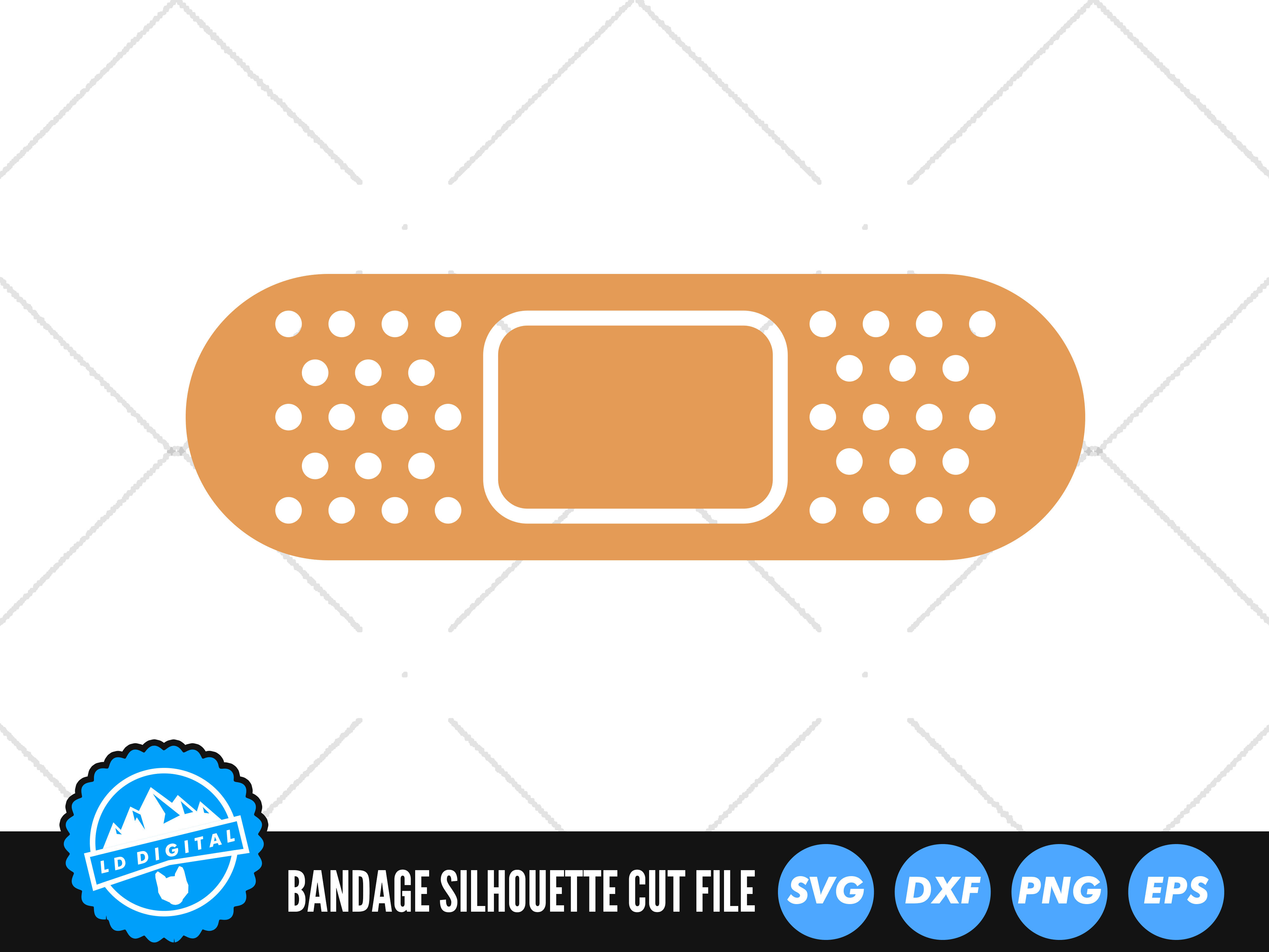 Bandage SVG File, First Aid SVG Cut File, Nurse Medic Clip Art By LD  Digital