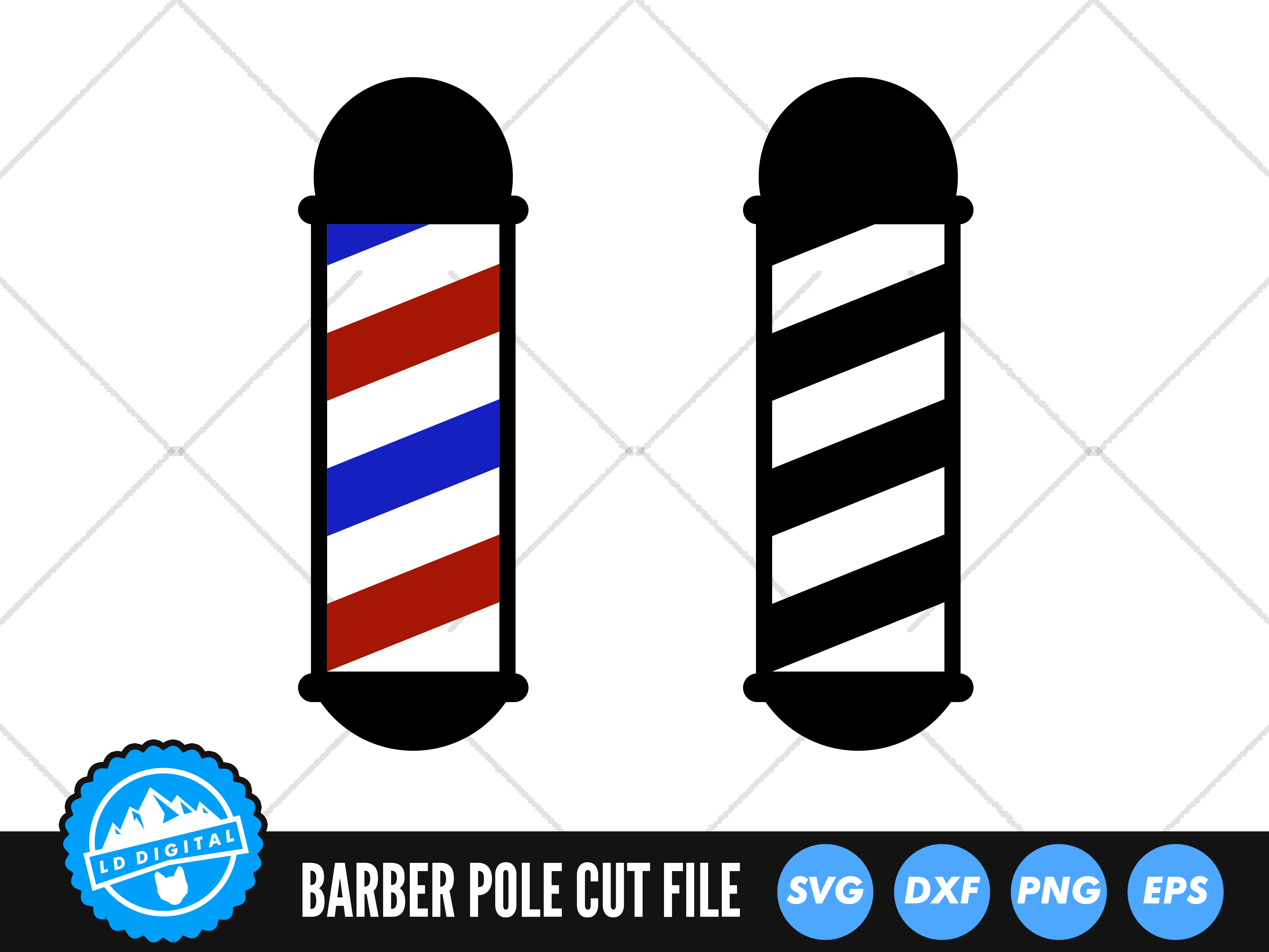 Instant Download Embroidery Design Barber Shop 