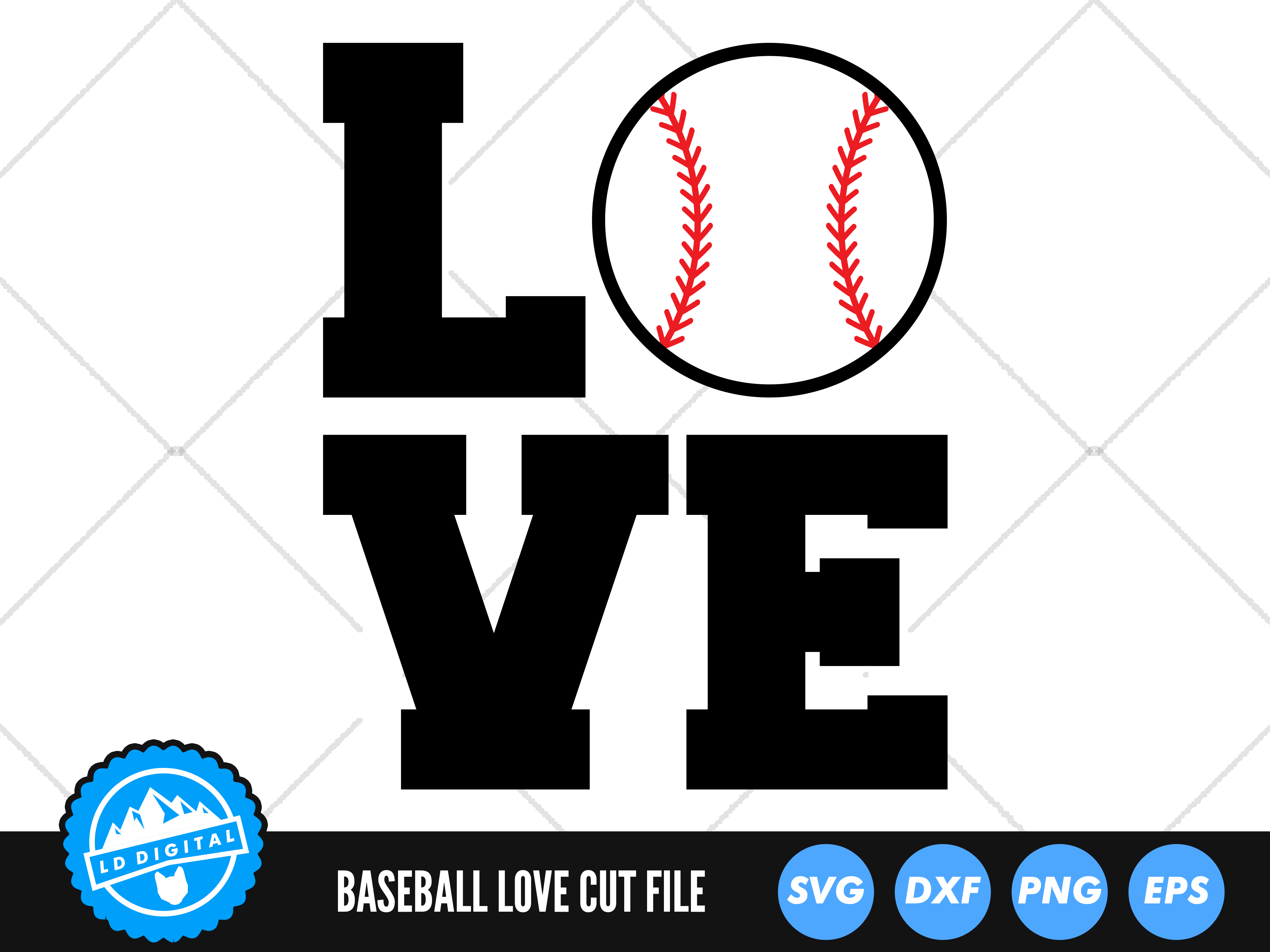 Baseball mom svg Love baseball svg, baseball cutfile, baseball