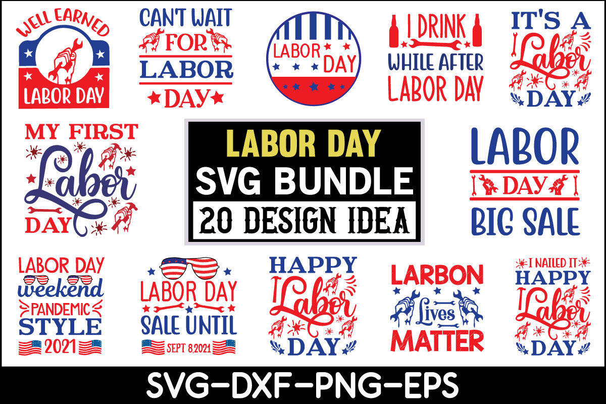 Labor day Svg Bundle By creativesvgzone | TheHungryJPEG