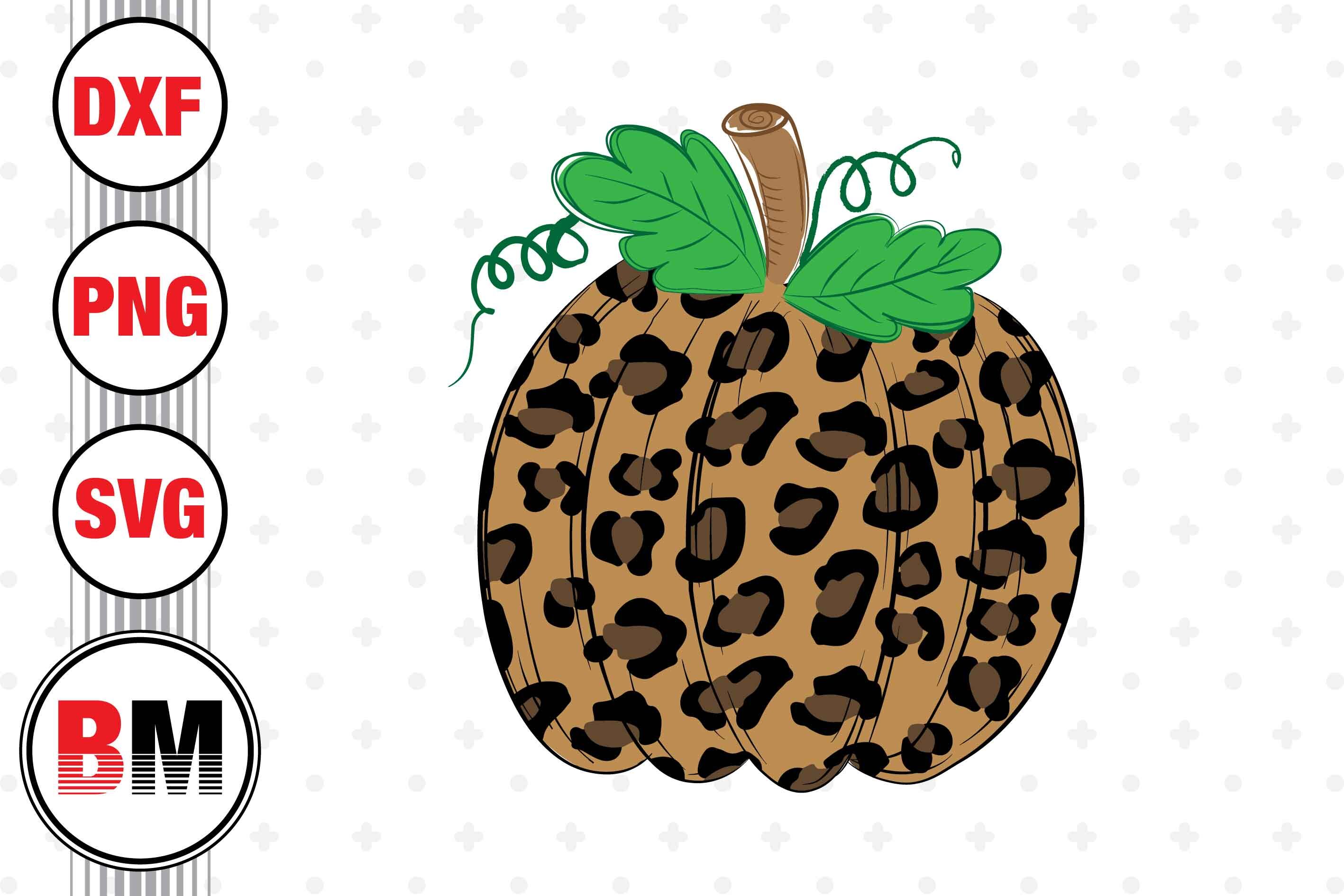 Cowboys Pumpkin SVG Leopard Print PNG DXF