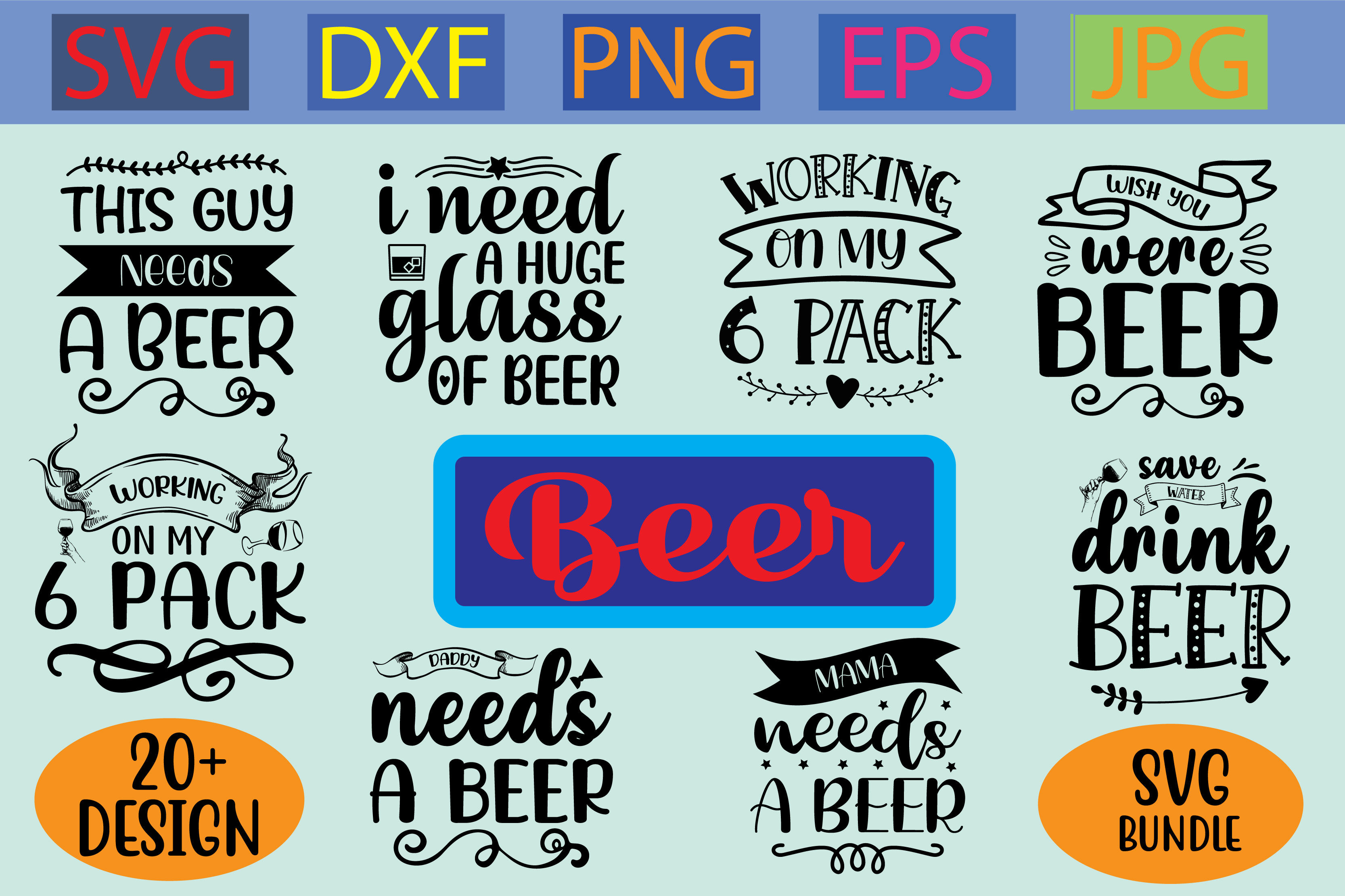 Beer Svg Design Bundle By Printstore 