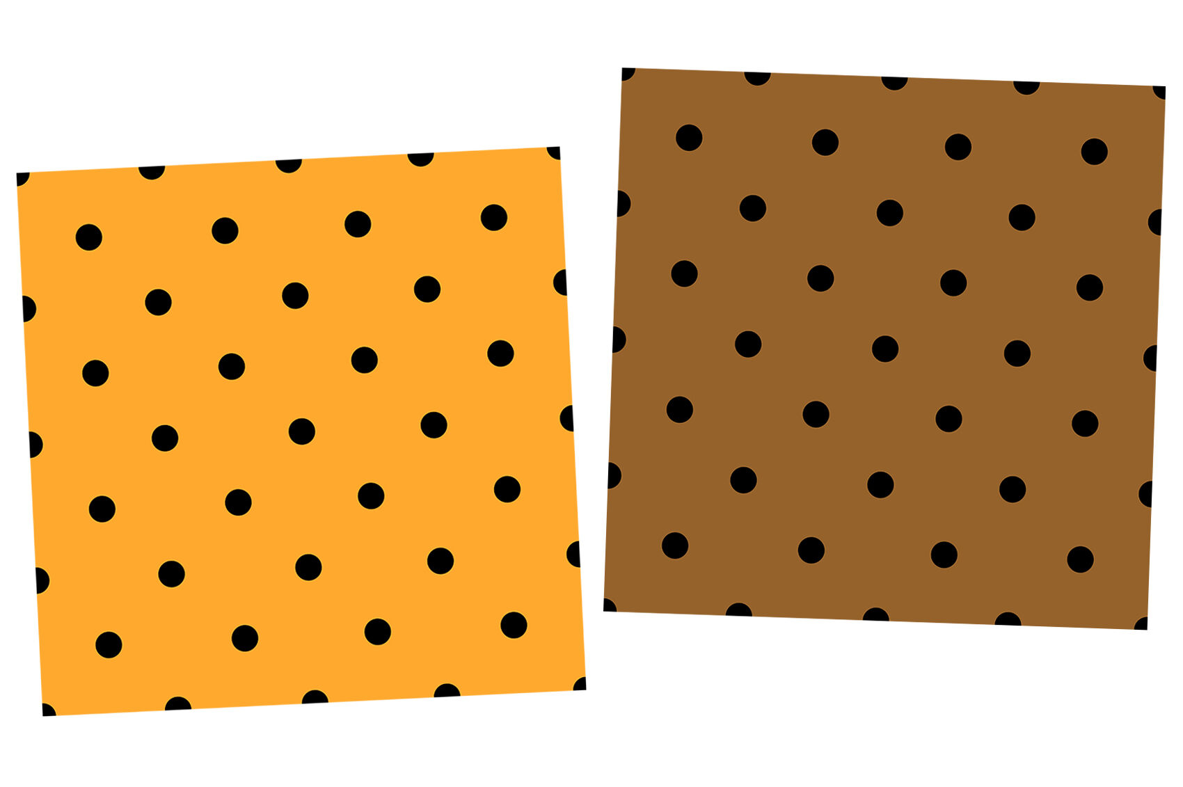 black and yellow polka dots
